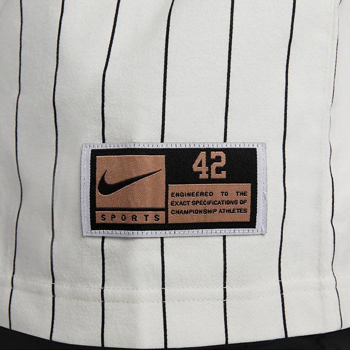 Nike Men's Brooklyn Dodgers White Jackie Robinson Cool Base Home Jersey