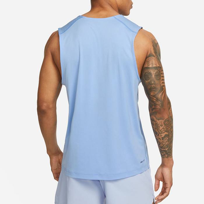 Nike Men's Dri-Fit Ready Fitness Tank Top, Medium, Cobalt Bliss