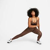 Nike Training Dri-FIT Indy Glitter Leopard Print Bra Womens Active