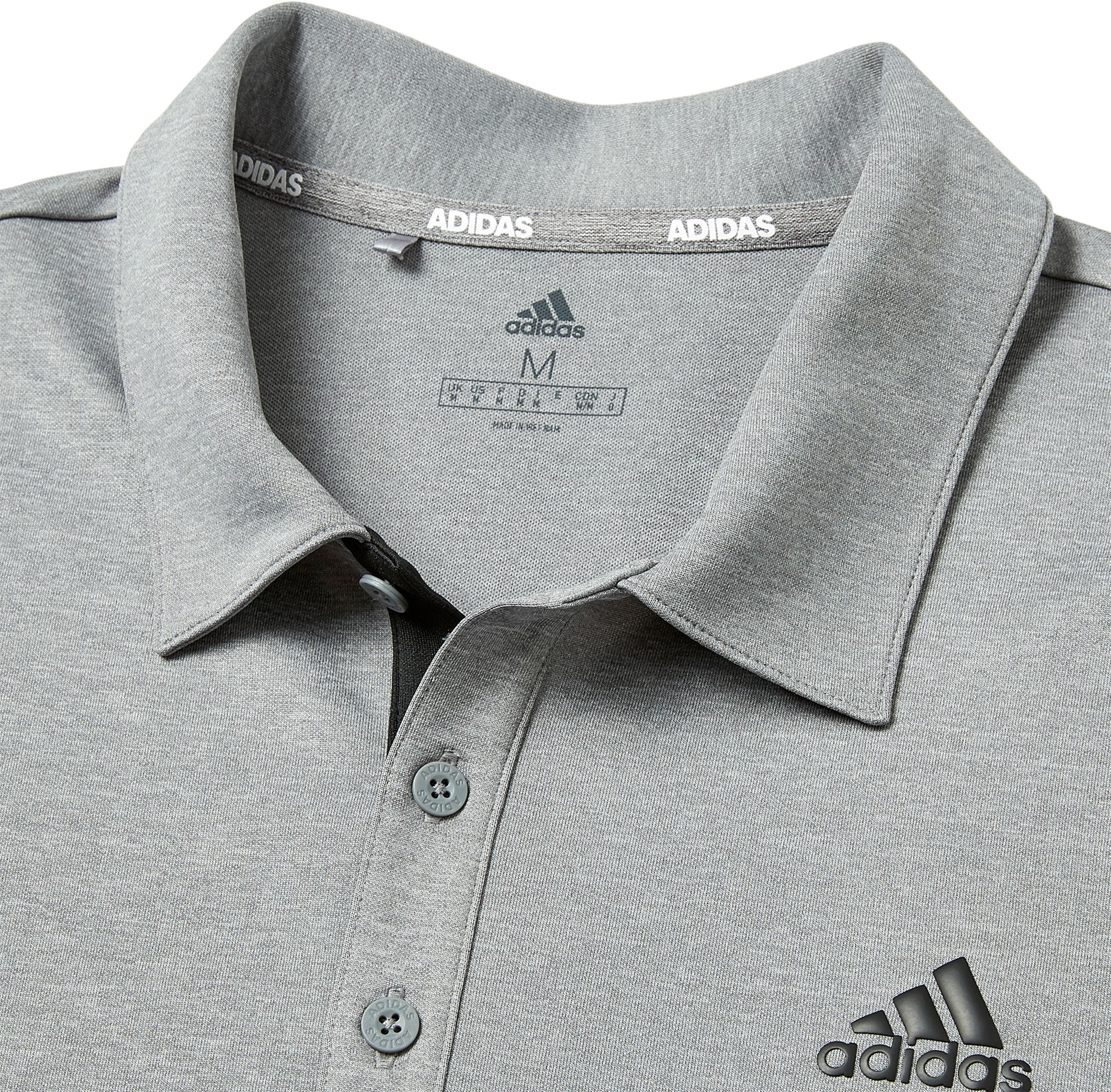 adidas men's drive novelty heather golf polo