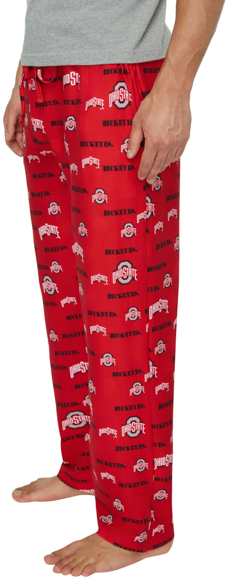 Concepts Sport Men's Ohio State Buckeyes Red All Over Print Sleep Pants product image