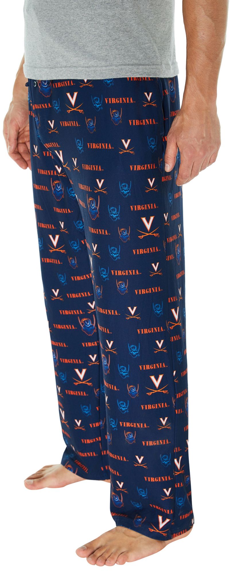 Concepts Sport Men's Virginia Cavaliers Navy All Over Print Sleep Pants product image