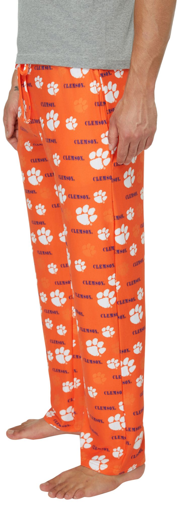 Concepts Sport Men's Clemson Tigers Orange All Over Print Sleep Pants product image