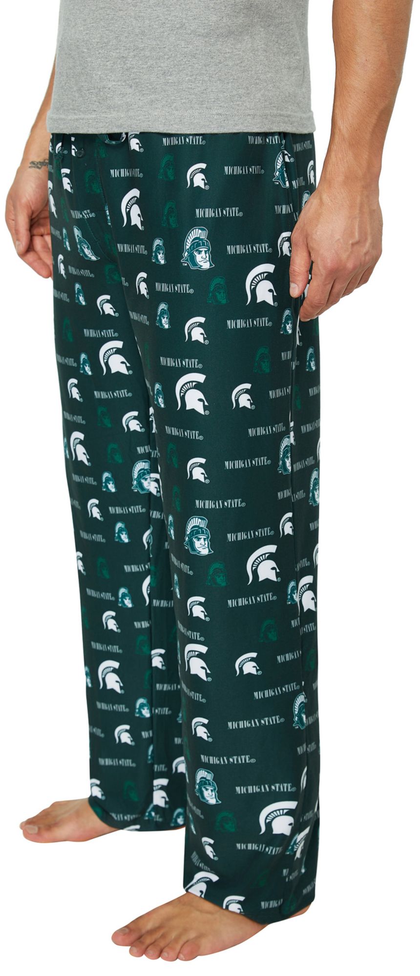 Concepts Sport Men's Michigan State Spartans Green All Over Print Sleep Pants product image