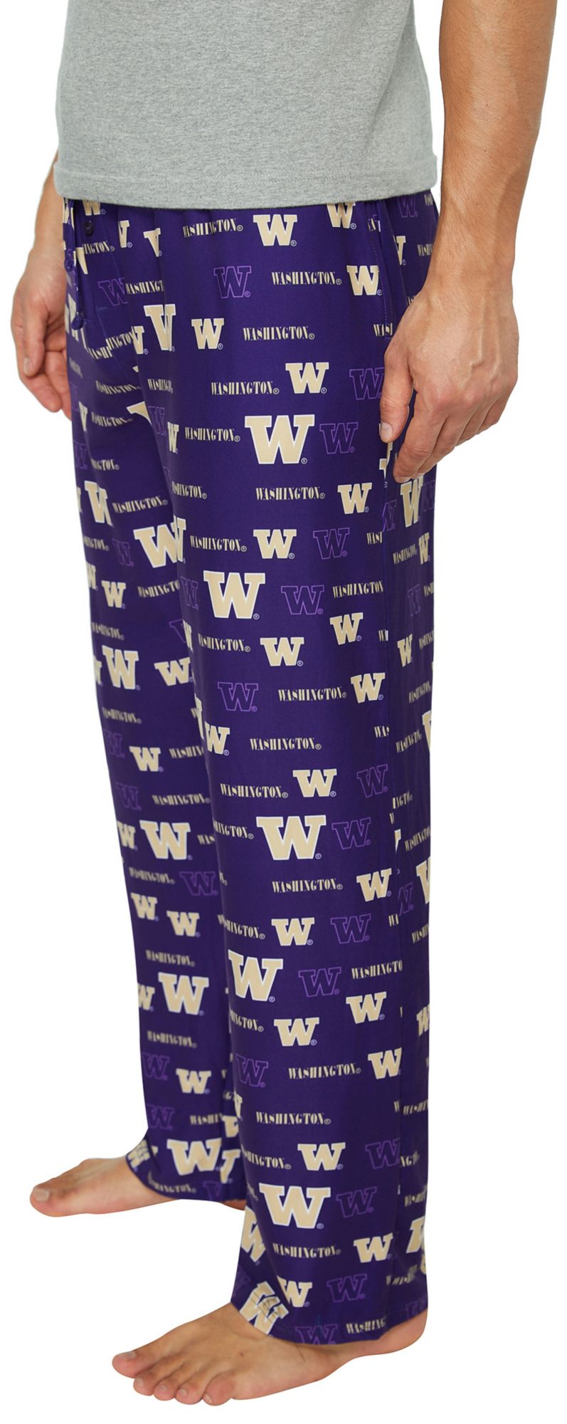 Concepts Sport Men's Washington Huskies Purple All Over Print Sleep Pants product image
