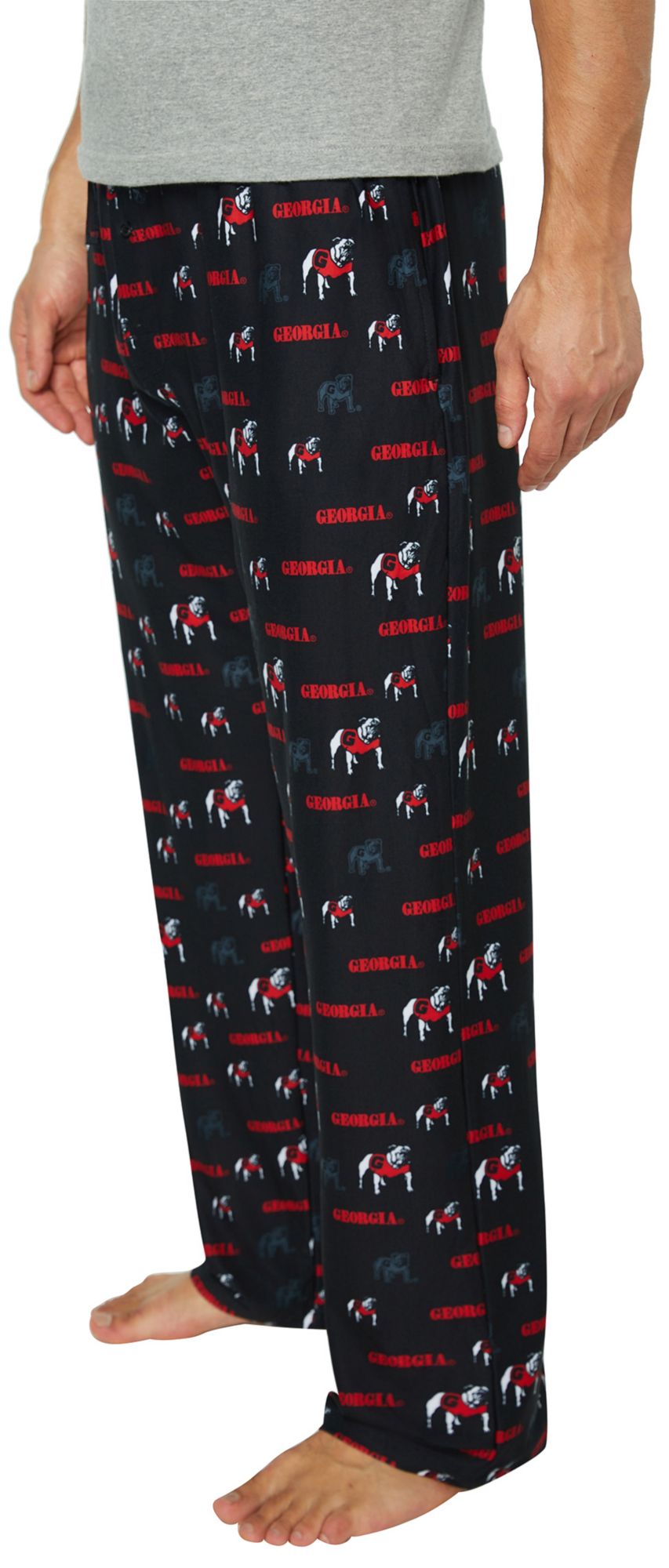 Concepts Sport Men's Georgia Bulldogs Black All Over Print Sleep Pants product image