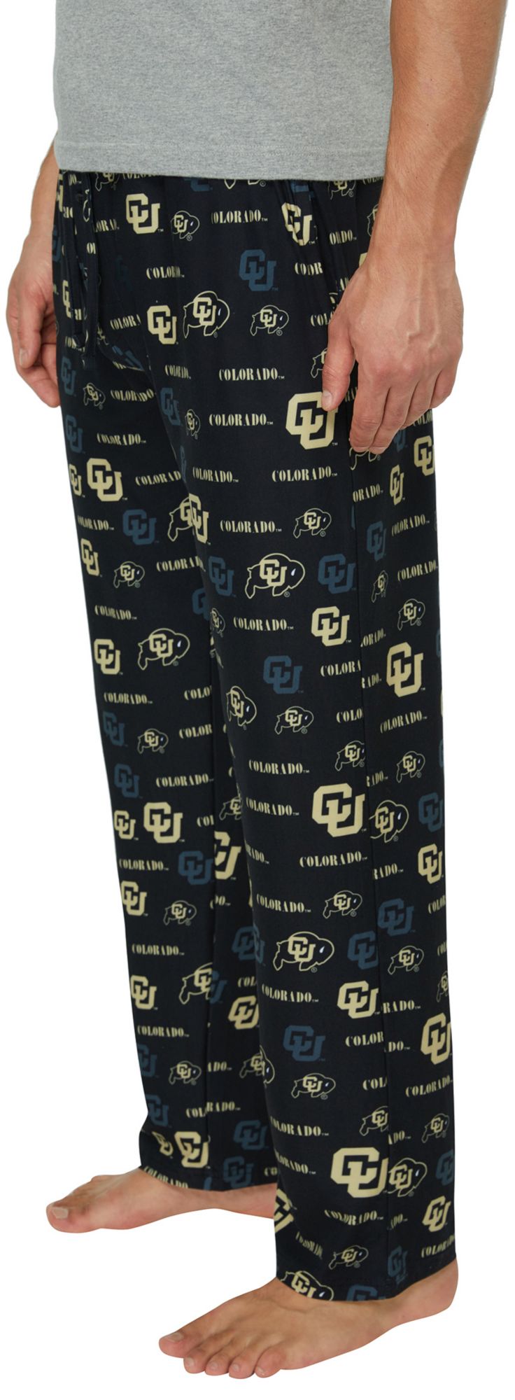 Concepts Sport Men's Colorado Buffaloes Black All Over Print Sleep Pants product image