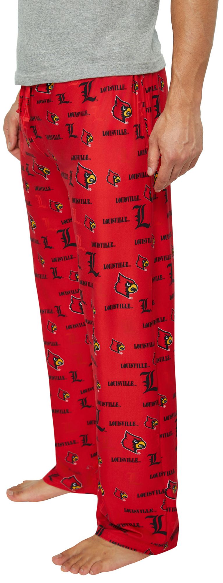 Concepts Sport Men's Louisville Cardinals Red All Over Print Sleep Pants product image