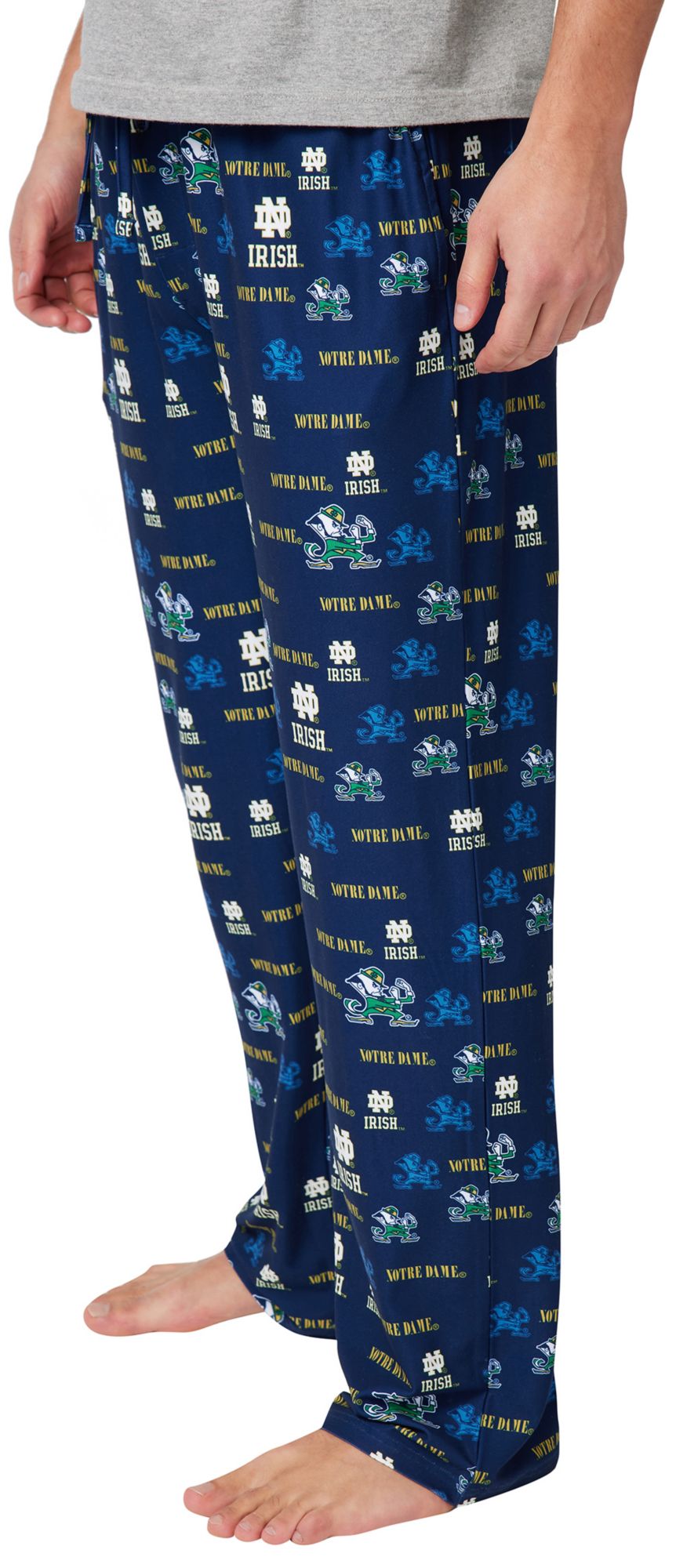 Concepts Sport Men's Notre Dame Fighting Irish Navy All Over Print Sleep Pants product image