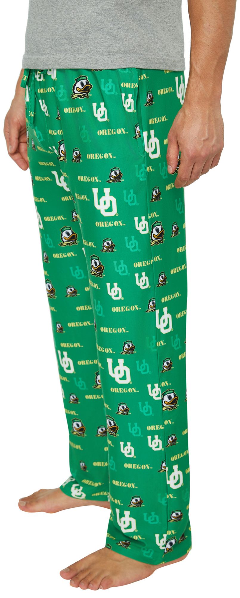 Concepts Sport Men's Oregon Ducks Green All Over Print Sleep Pants product image