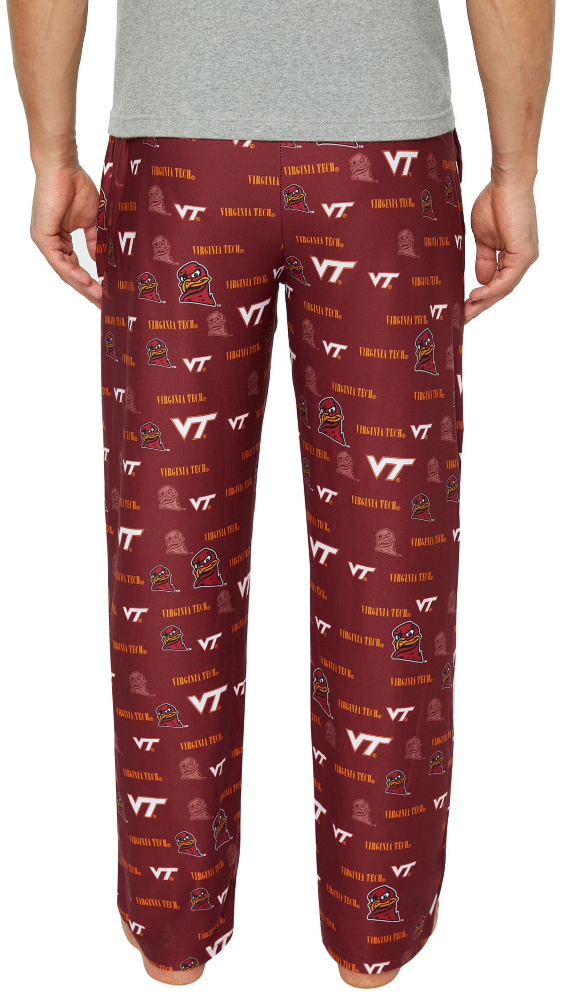 Concepts Sport Men's Virginia Tech Hokies Maroon All Over Print Sleep Pants product image
