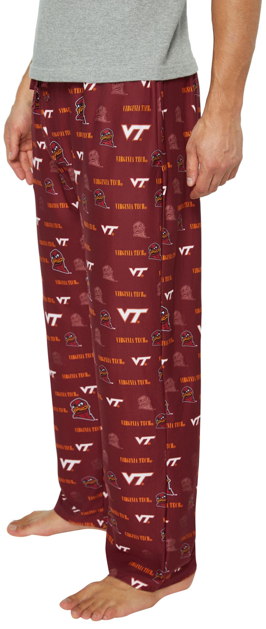 Concepts Sport Men's Virginia Tech Hokies Maroon All Over Print Sleep Pants product image
