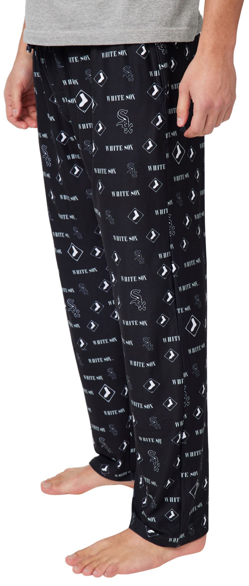 Concepts Sport Adult Chicago White Sox Black Mosaic All Over Print Sleep Pants product image