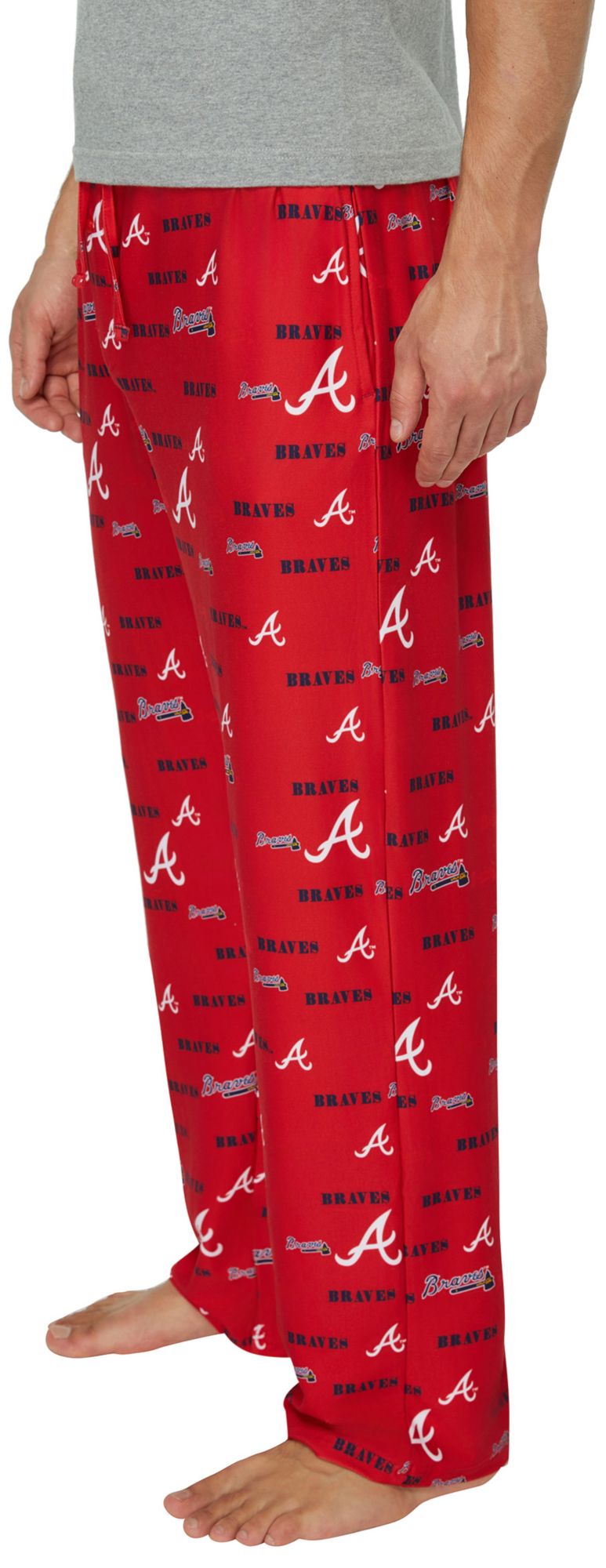 Concepts Sport Adult Atlanta Braves Red Mosaic All Over Print Sleep Pants product image
