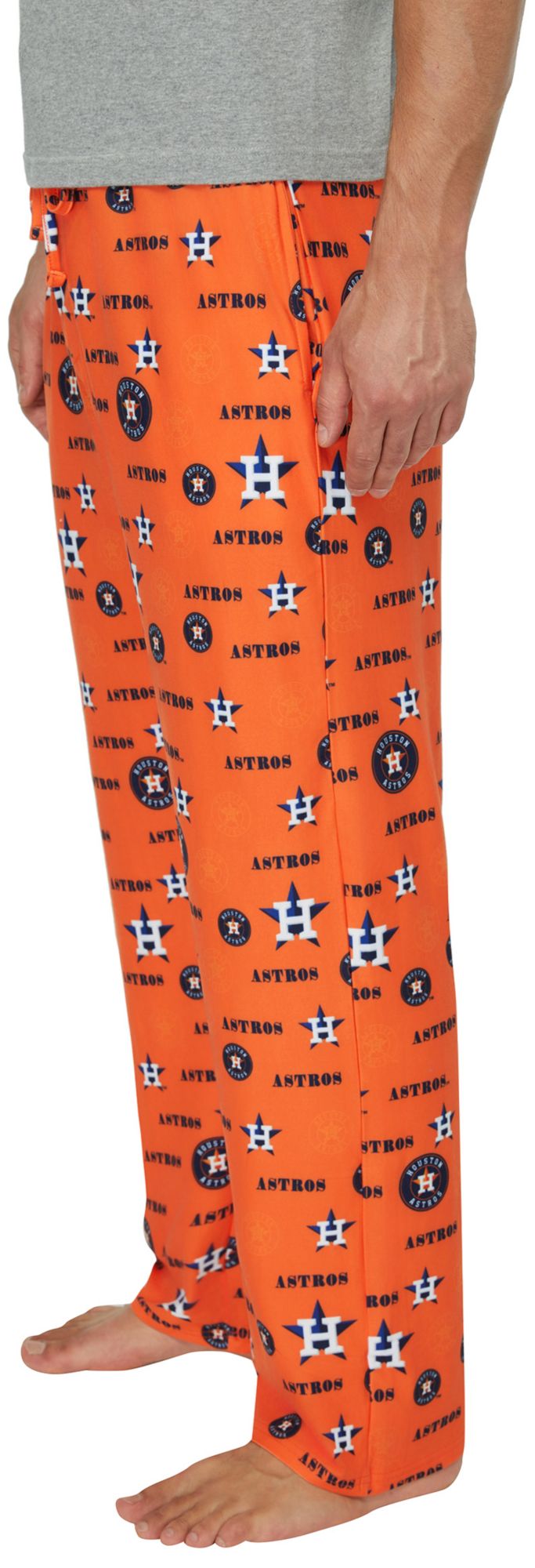 Concepts Sport Adult Houston Astros Orange Mosaic All Over Print Sleep Pants product image