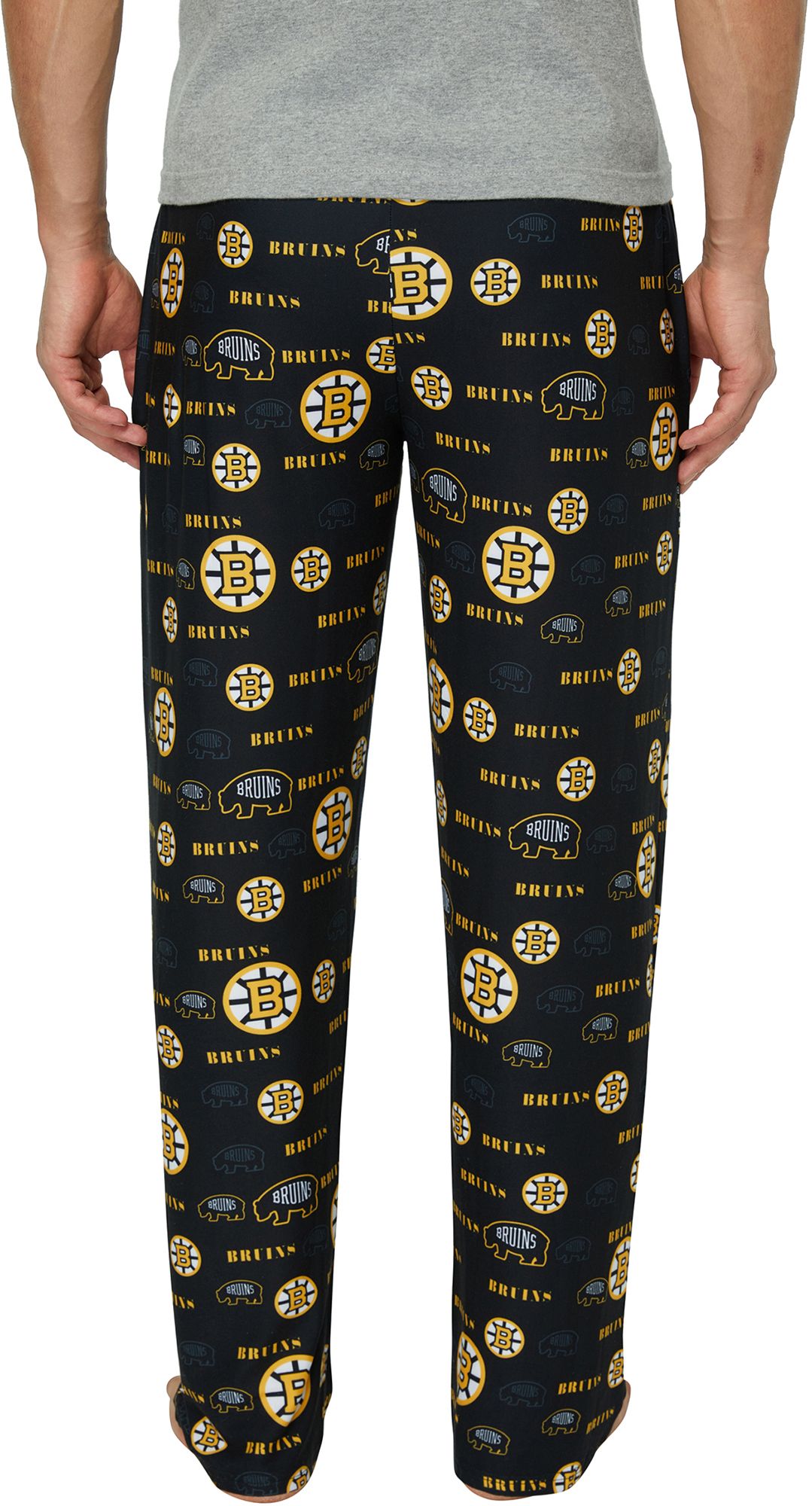 Concepts Sport Men's Boston Bruins Black Mosaic All Over Print Sleep Pants product image