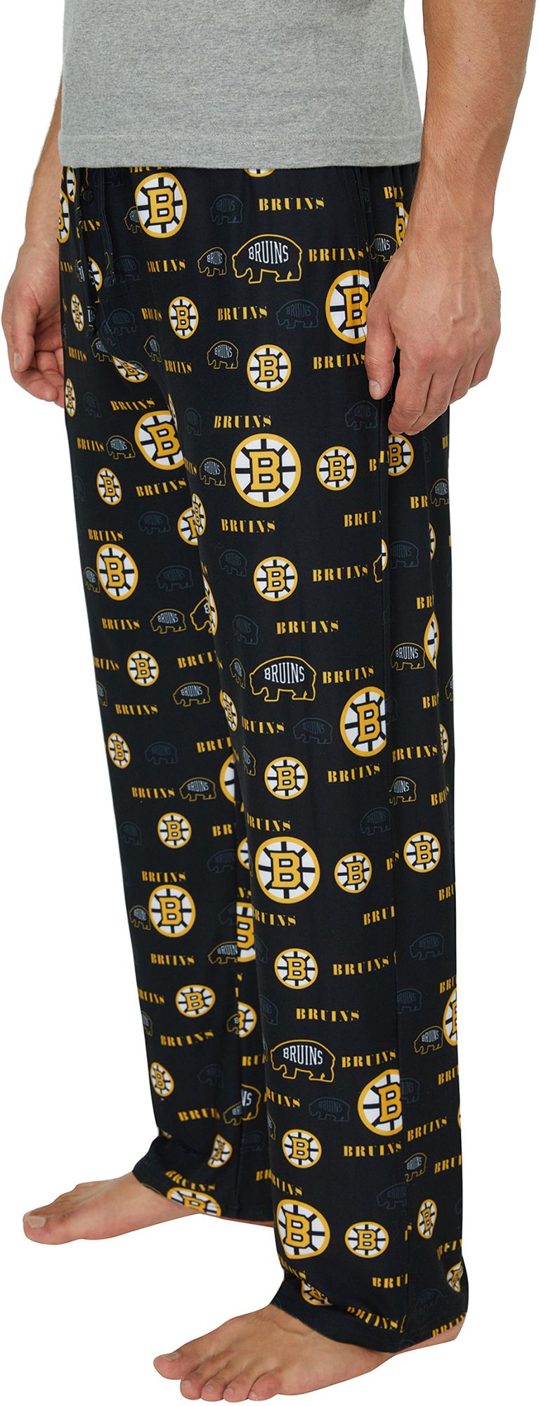 Concepts Sport Men's Boston Bruins Black Mosaic All Over Print Sleep Pants product image