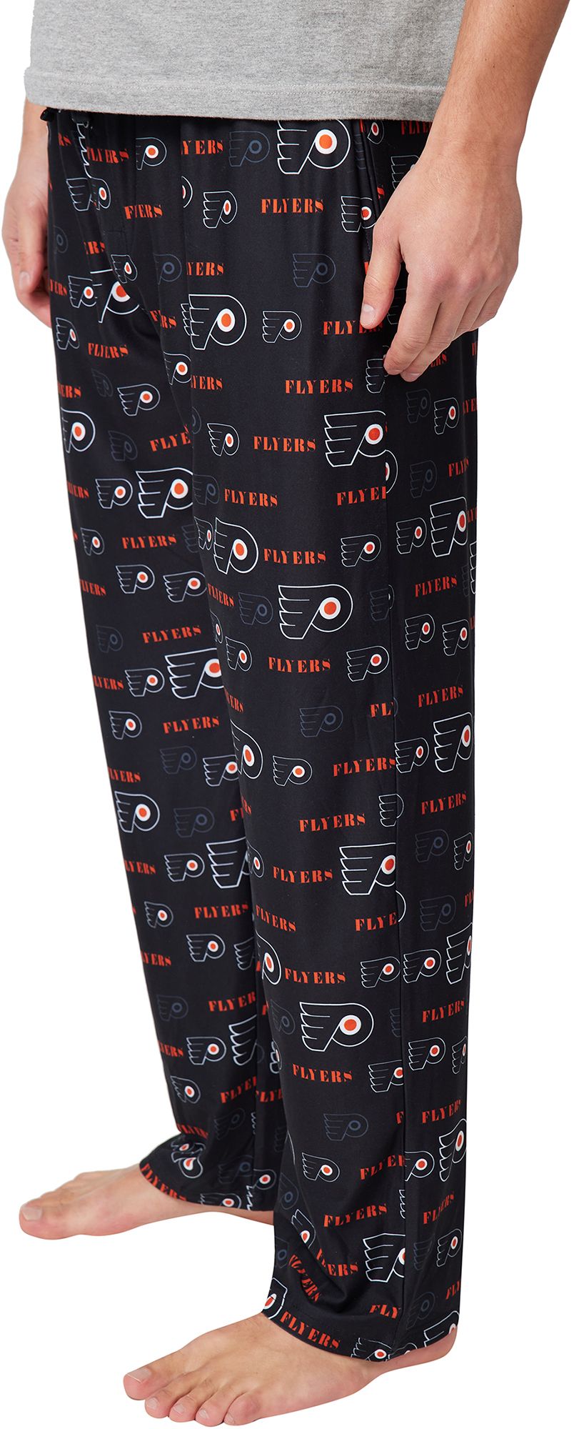 Concepts Sport Men's Philadelphia Flyers Black Mosaic All Over Print Sleep Pants product image