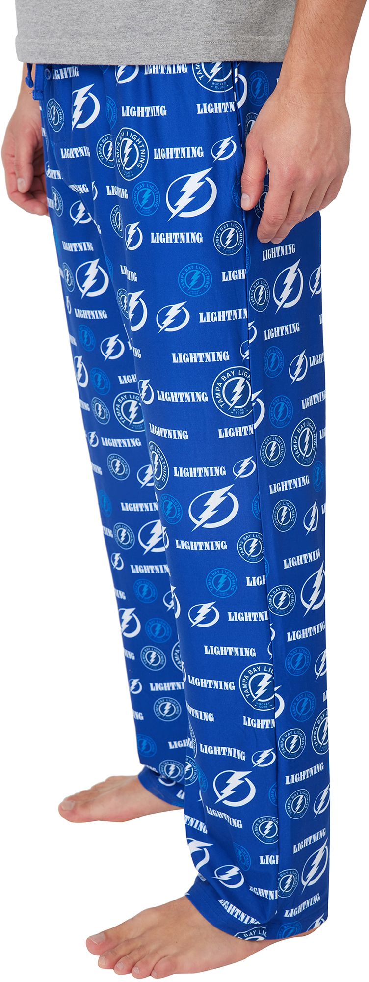 Concepts Sport Men's Tampa Bay Lightning Blue Mosaic All Over Print Sleep Pants product image