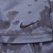 Men's Nike Yoga Dri-FIT Yoga Exercise Quick Dry Short Sleeve Blue Grey  T-Shirt BV4035-079
