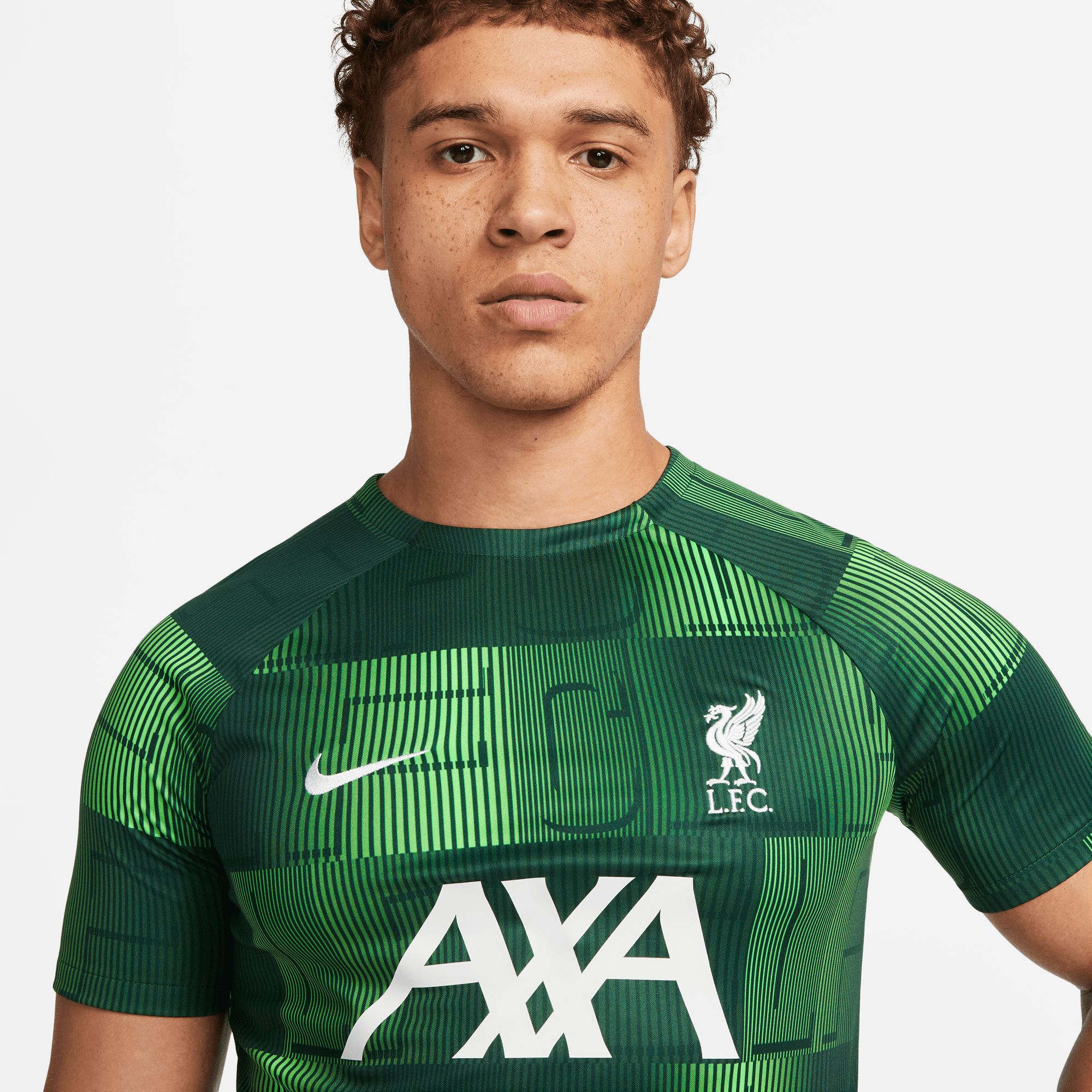 Nike Liverpool FC 2023 Green Prematch Jersey