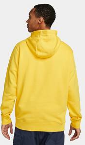 Nike FC Barcelona '22 Club Yellow Pullover Hoodie | Sporting Goods