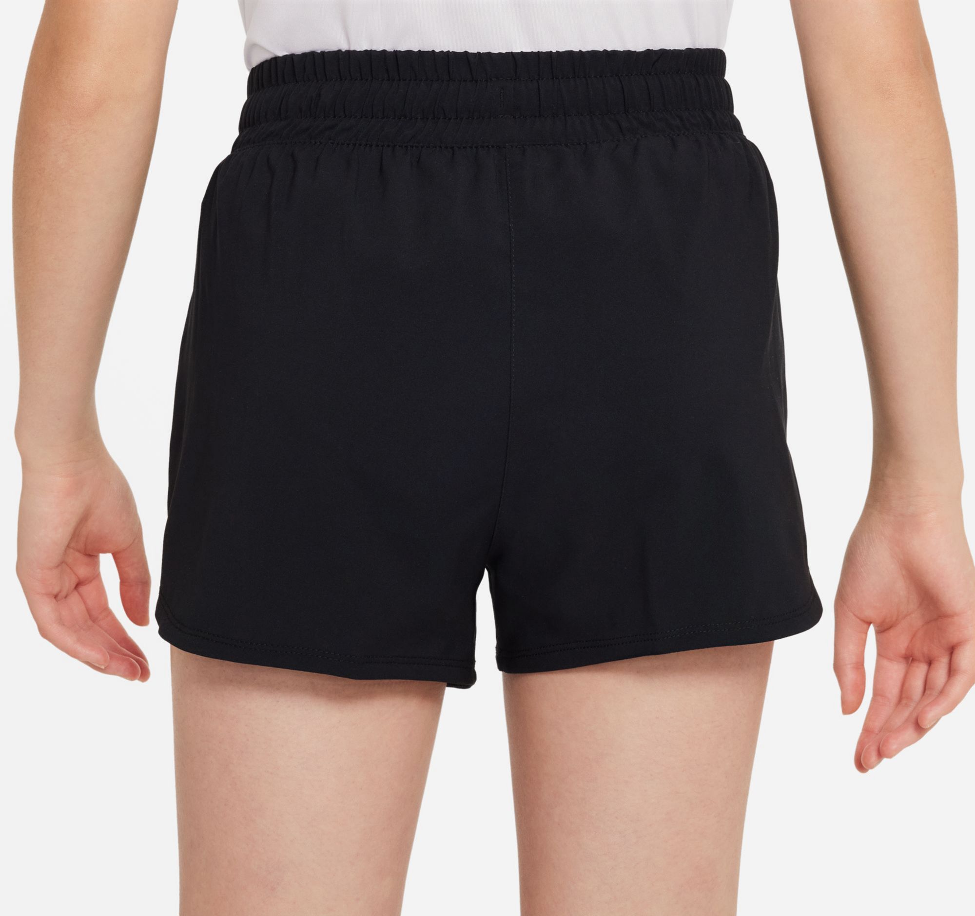 Nike Girls' Dri-FIT One High-Waisted Woven Training Shorts product image