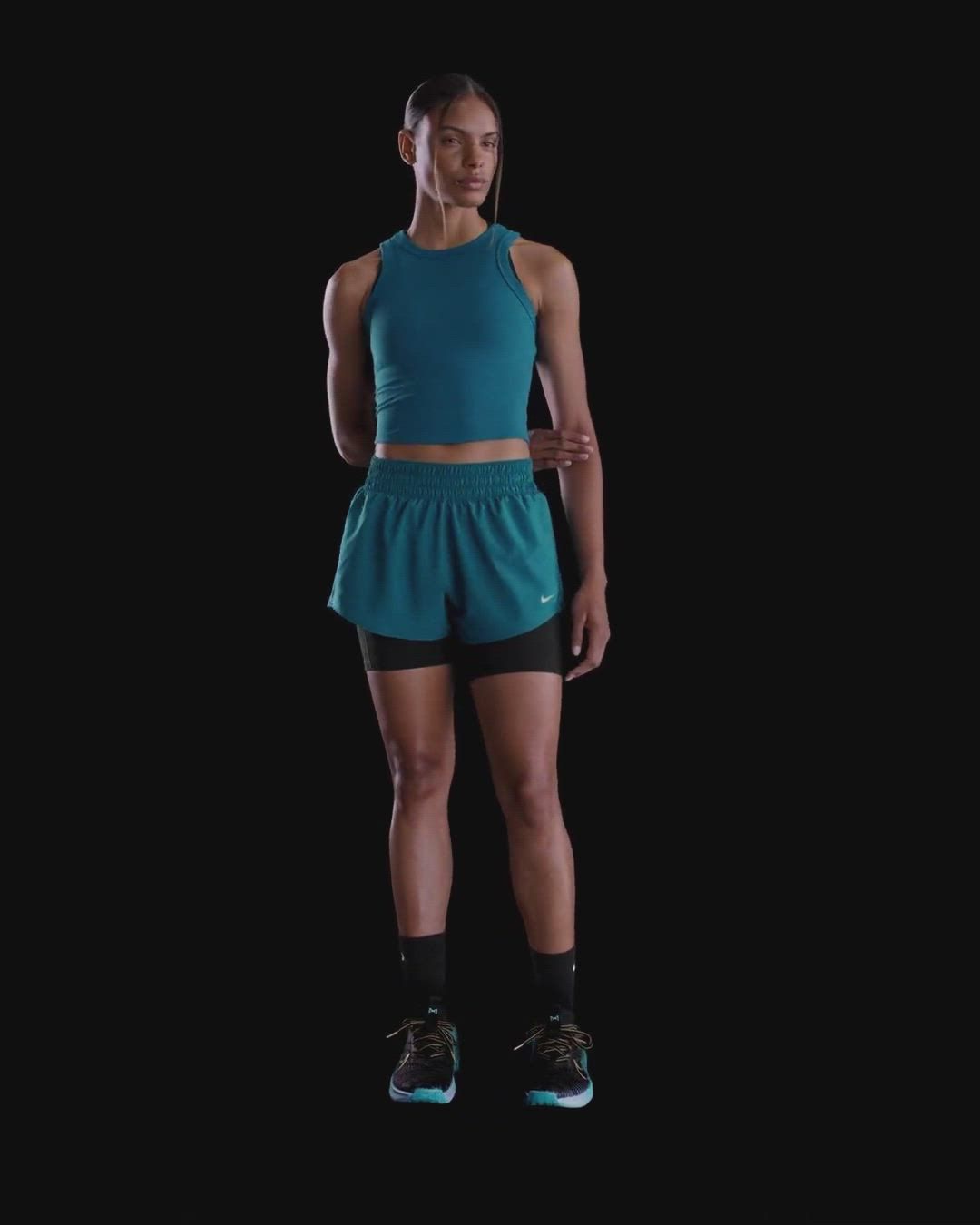 Nike Women's One Dri-FIT Mid-Rise 3" Brief-Lined Shorts product