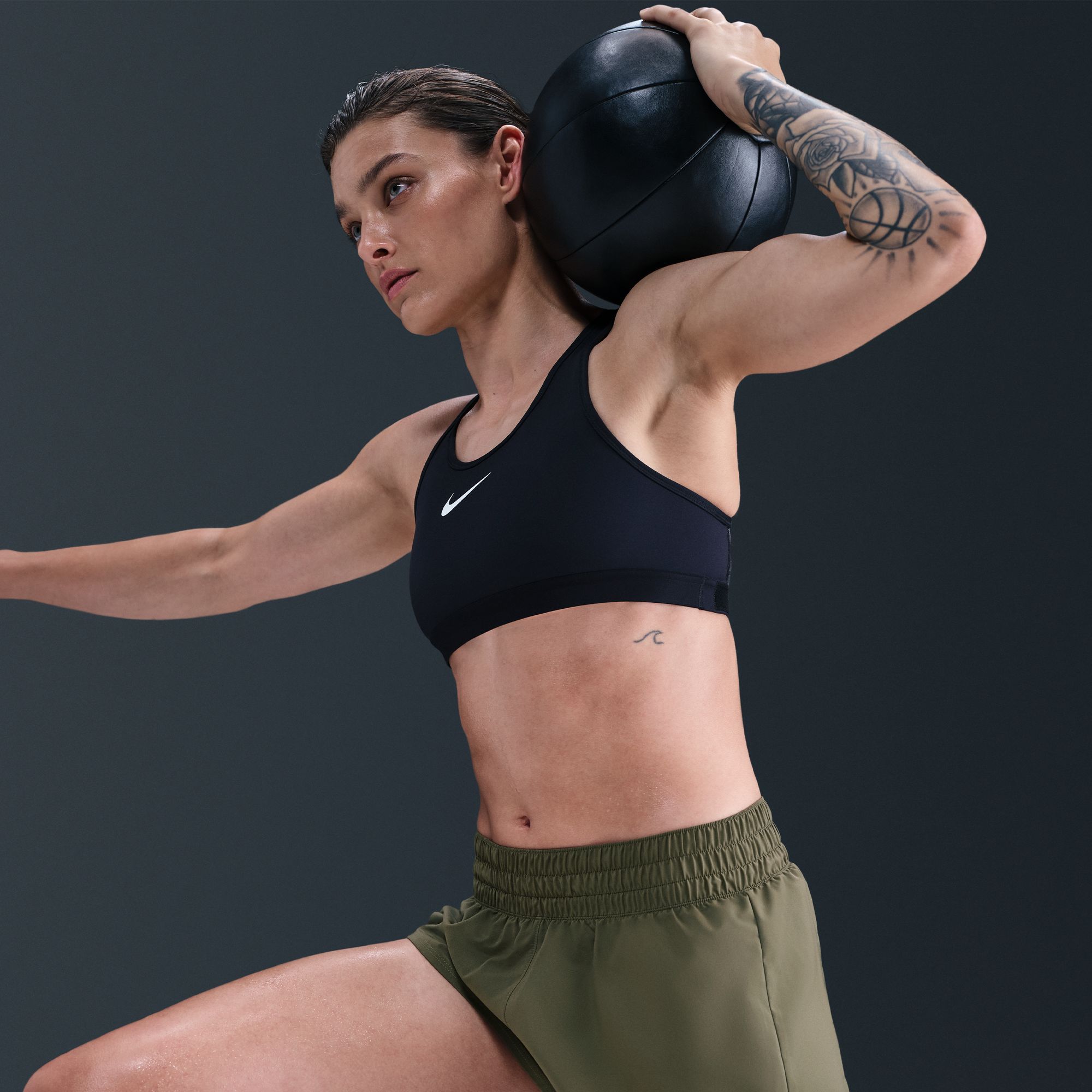 Nike Women's One Dri-FIT Mid-Rise 3" Brief-Lined Shorts product image