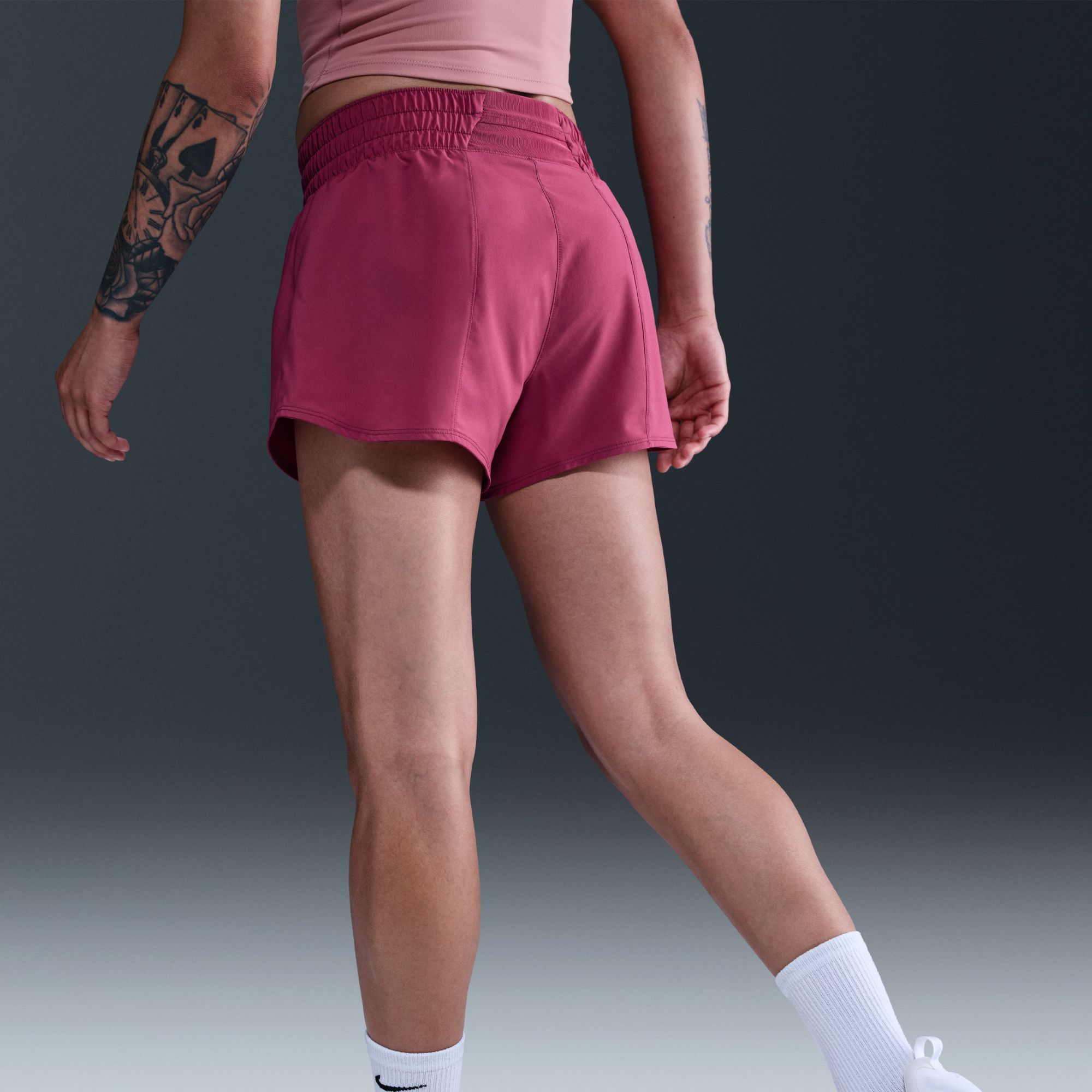 Nike Women's One Dri-FIT Mid-Rise 3" Brief-Lined Shorts product image