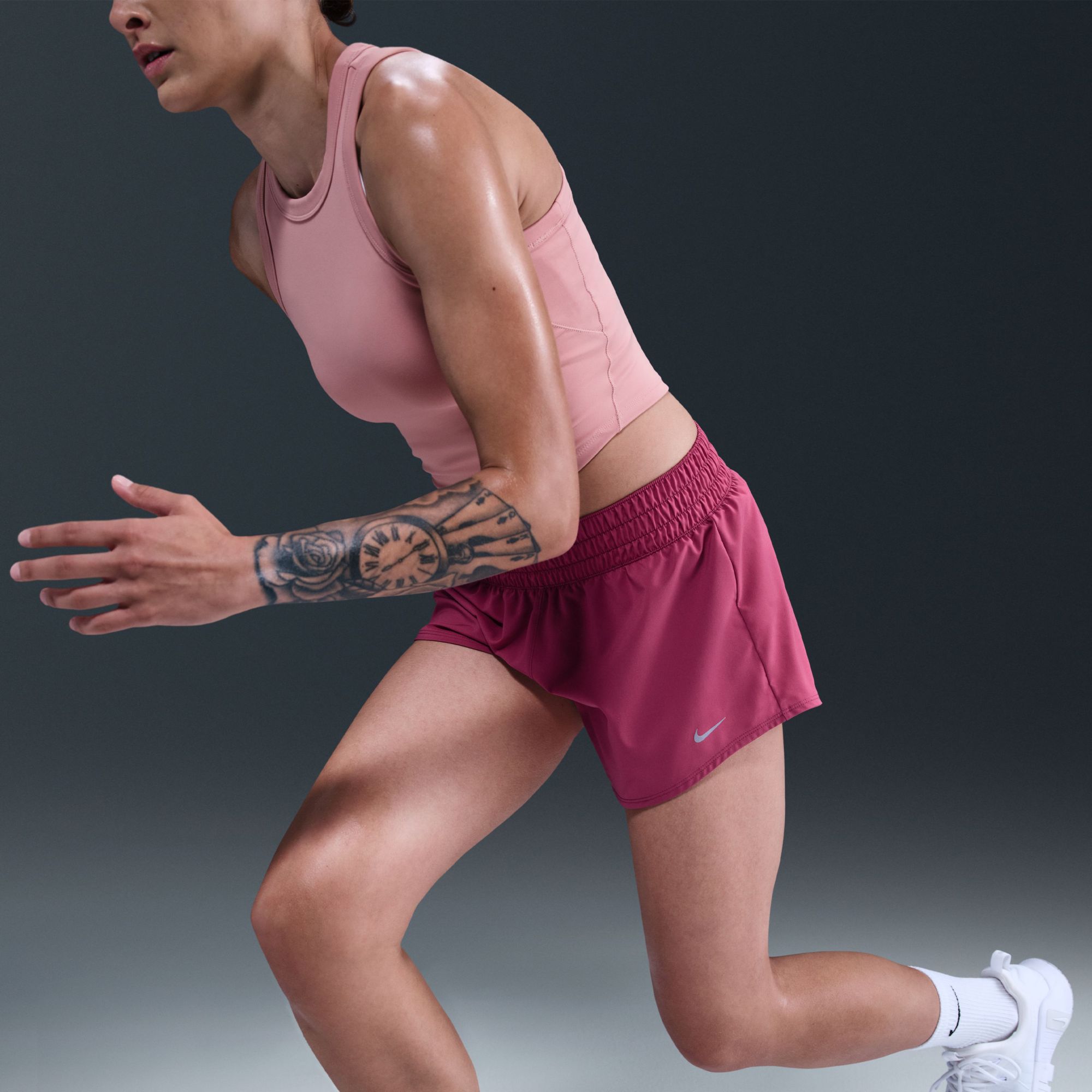 Nike Women's One Dri-FIT Mid-Rise 3" Brief-Lined Shorts product image