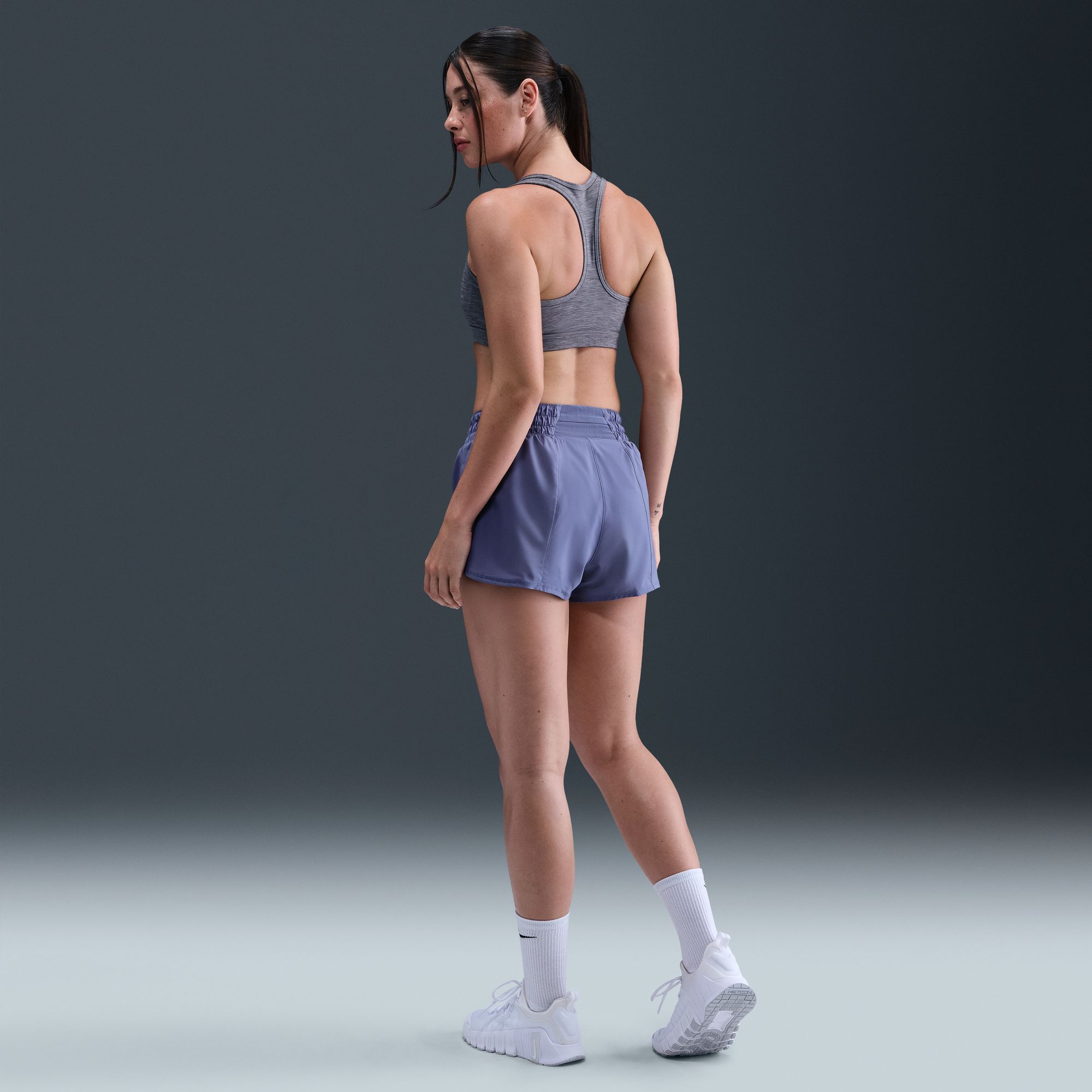 Nike Women's One Dri-FIT Mid-Rise 3" Brief-Lined Shorts product image