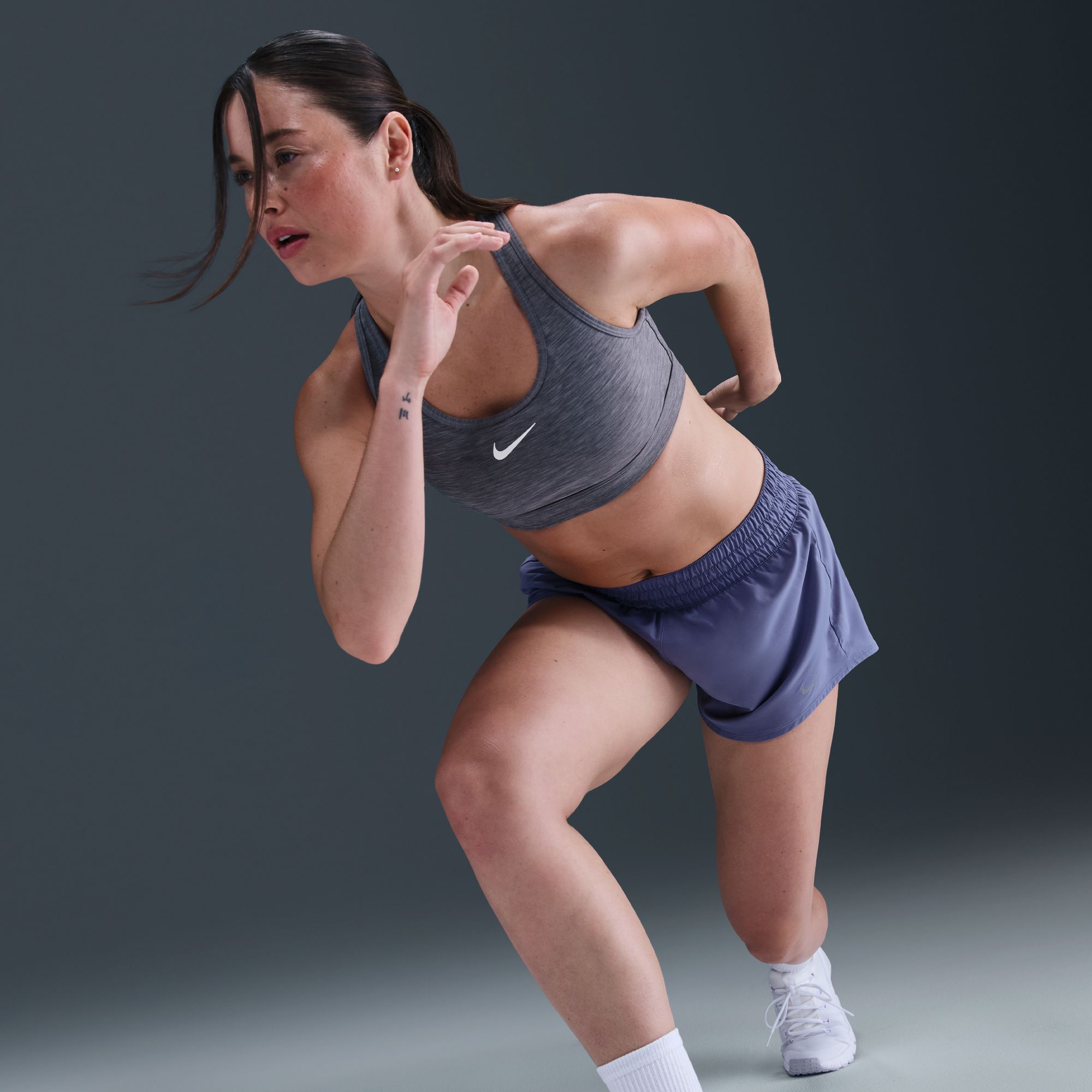 Nike Women's One Dri-FIT Mid-Rise 3" Brief-Lined Shorts product image