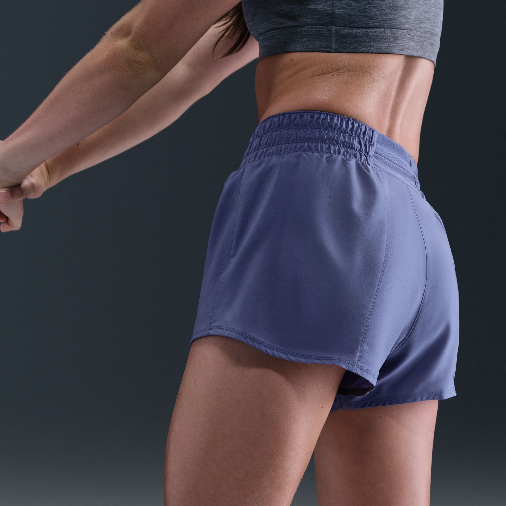 Nike Women's One Dri-FIT Mid-Rise 3" Brief-Lined Shorts product image