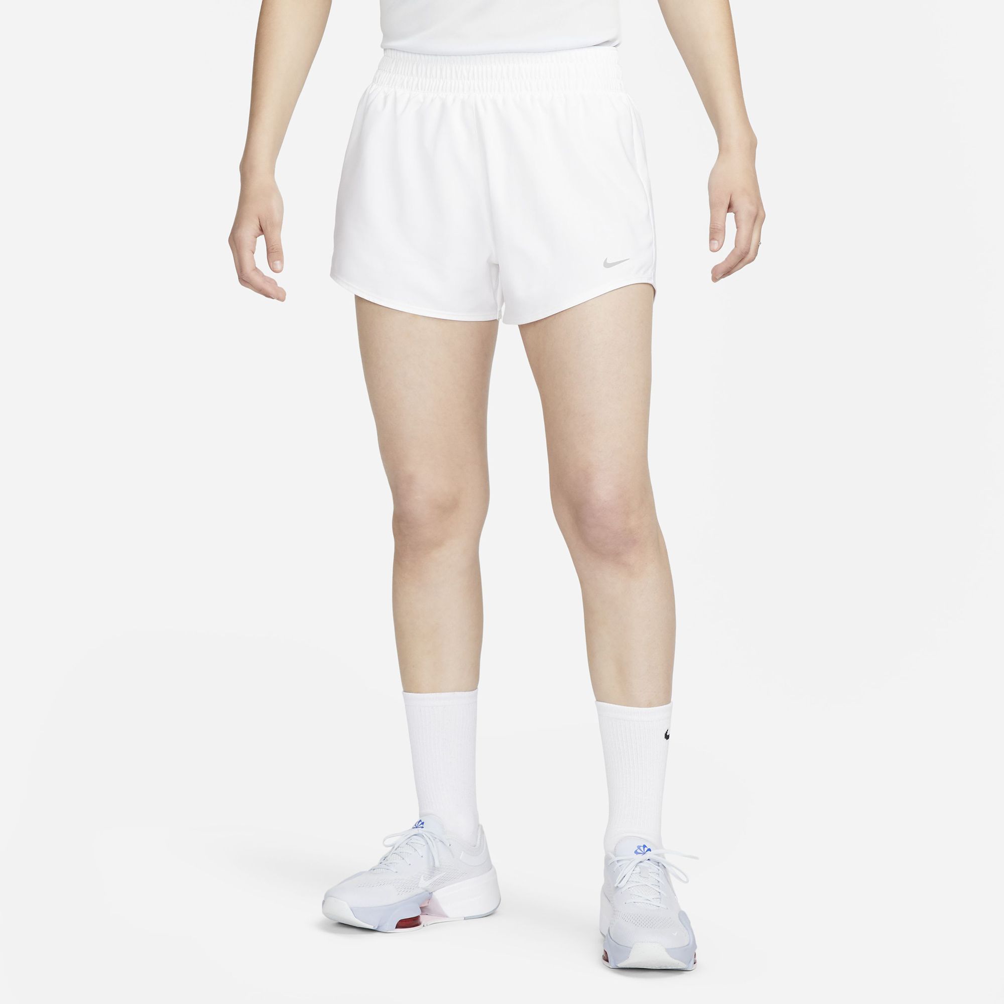 Nike Women's One Dri-FIT High-Waisted 3" Brief-Lined Shorts product image