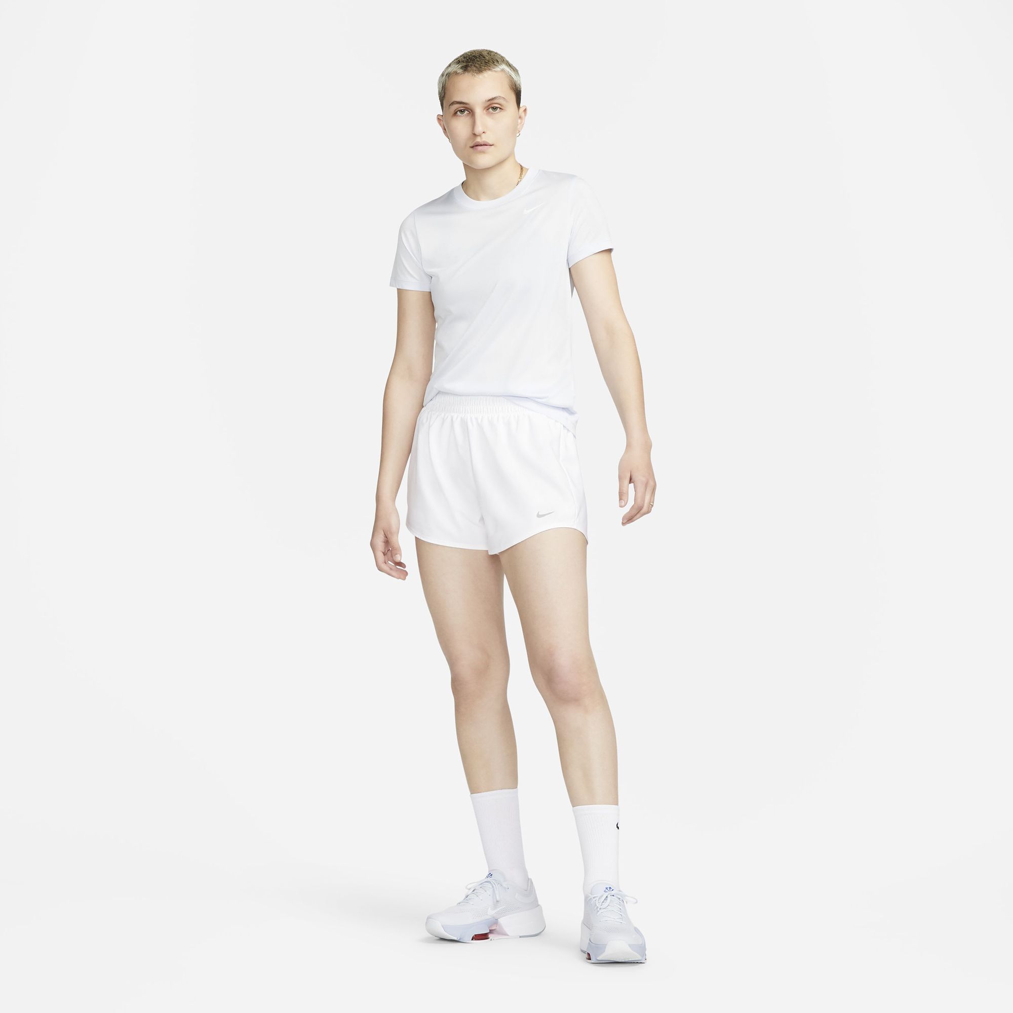 Nike Women's One Dri-FIT High-Waisted 3" Brief-Lined Shorts product image