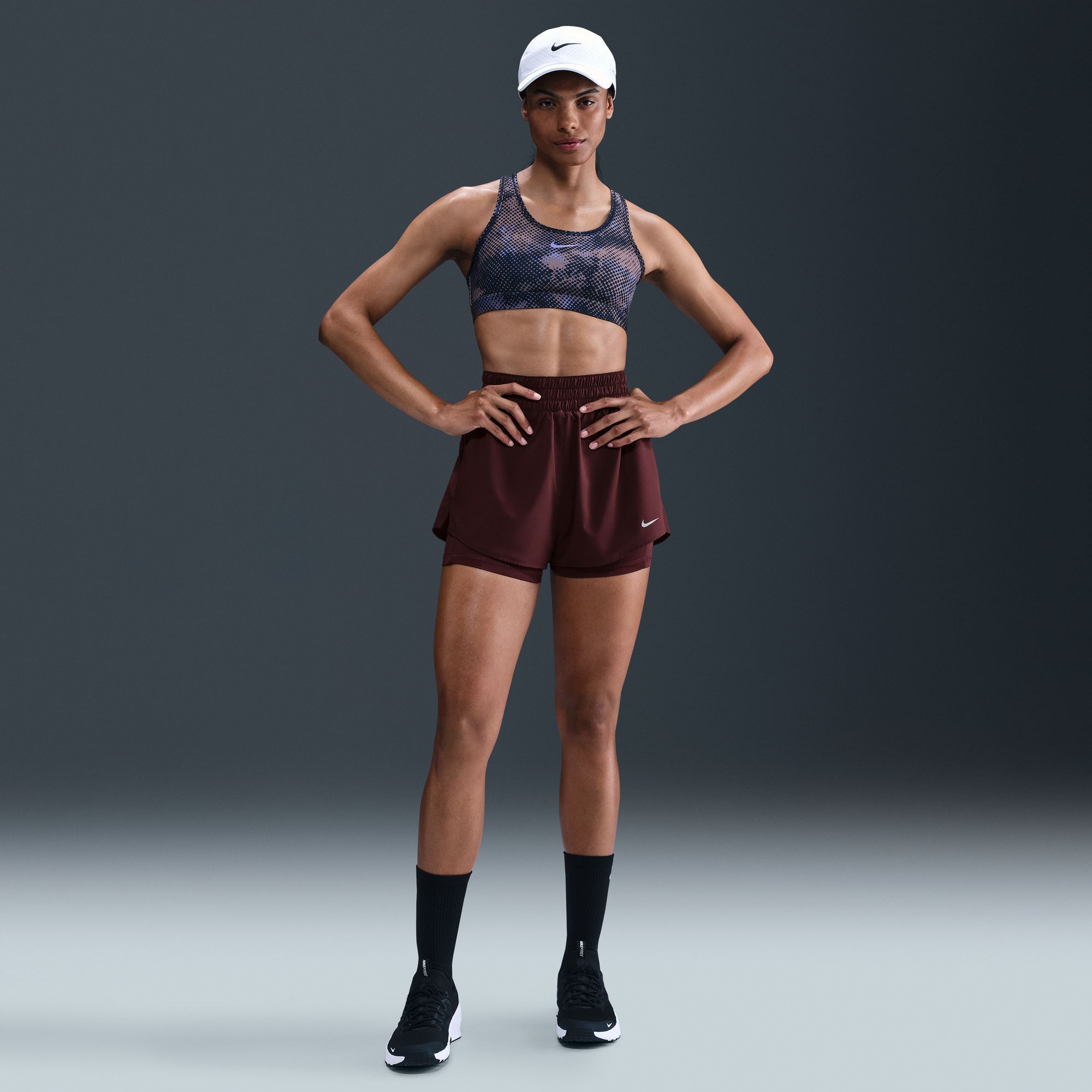 Nike Women's One Dri-FIT High-Waisted 3" 2-in-1 Shorts product image