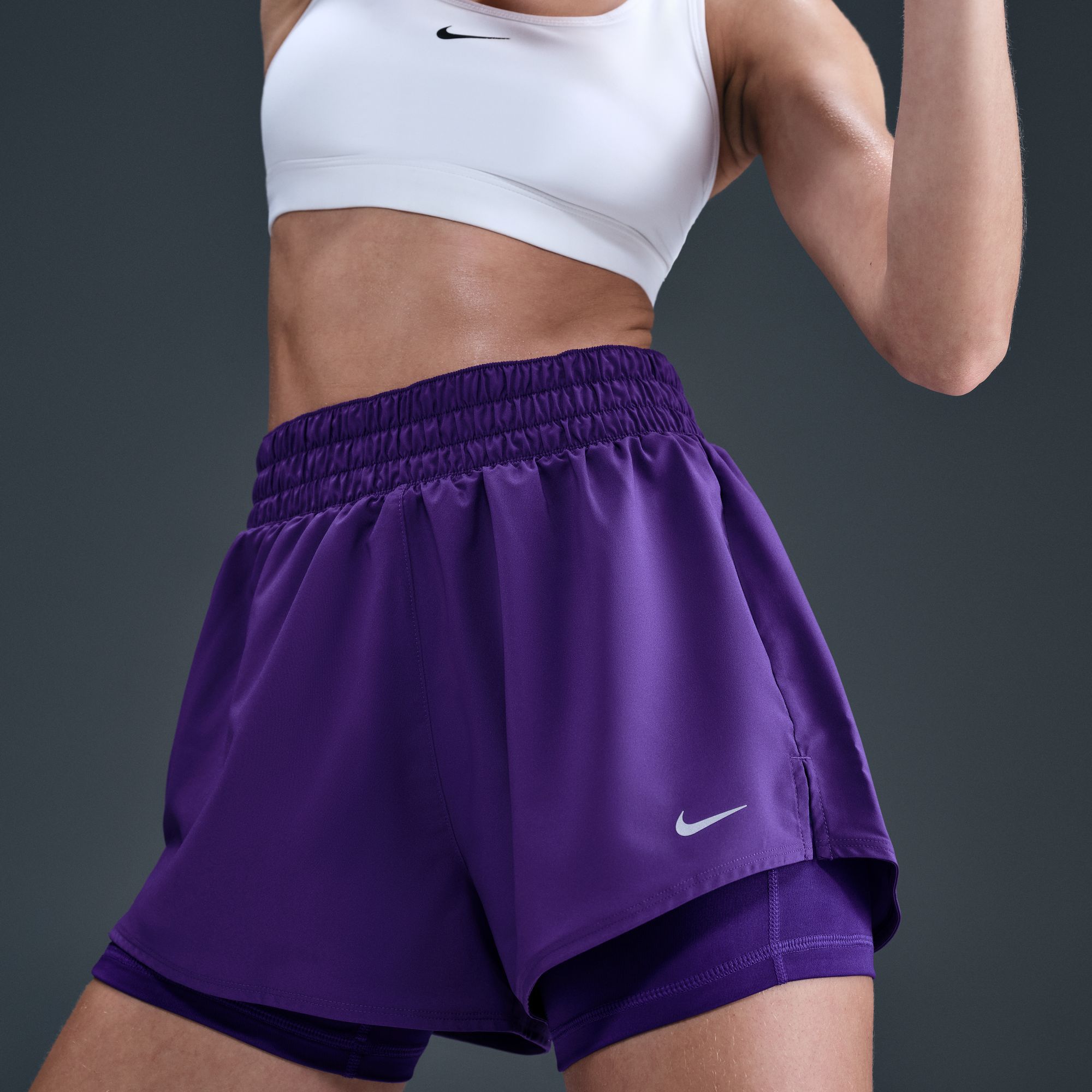 Nike Women's One Dri-FIT High-Waisted 3" 2-in-1 Shorts product image