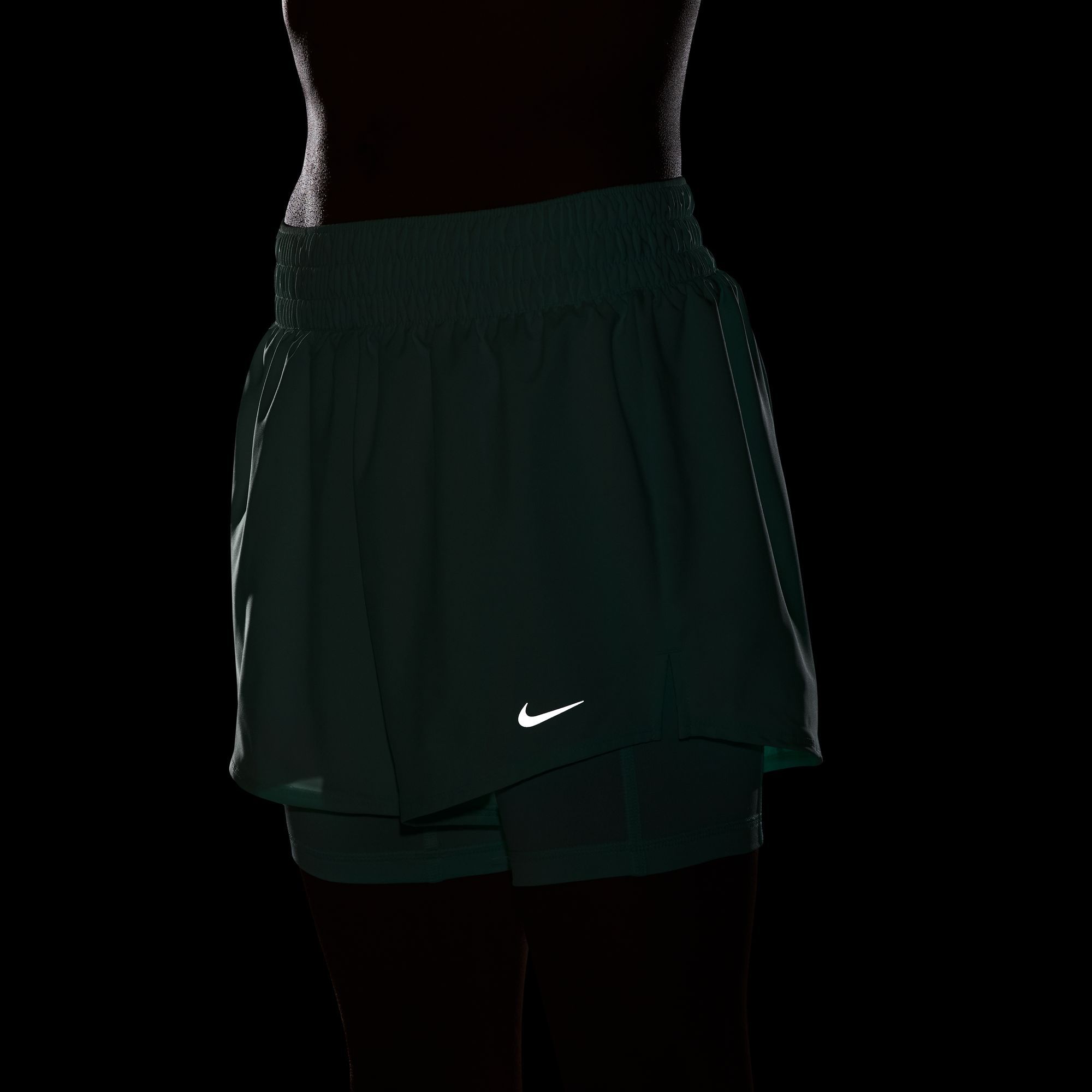 Nike Women's One Dri-FIT High-Waisted 3" 2-in-1 Shorts product image