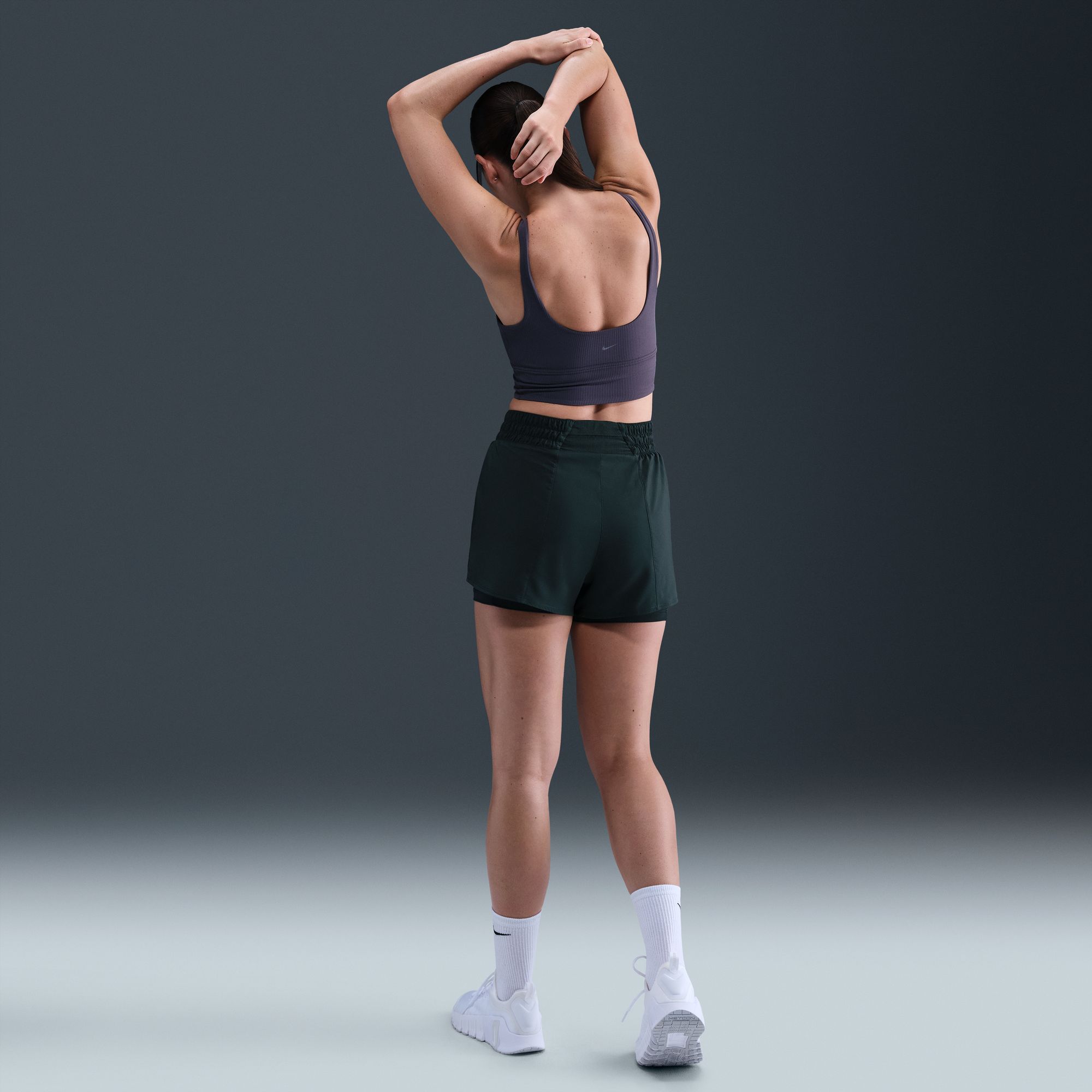 Nike Women's One Dri-FIT High-Waisted 3" 2-in-1 Shorts product image