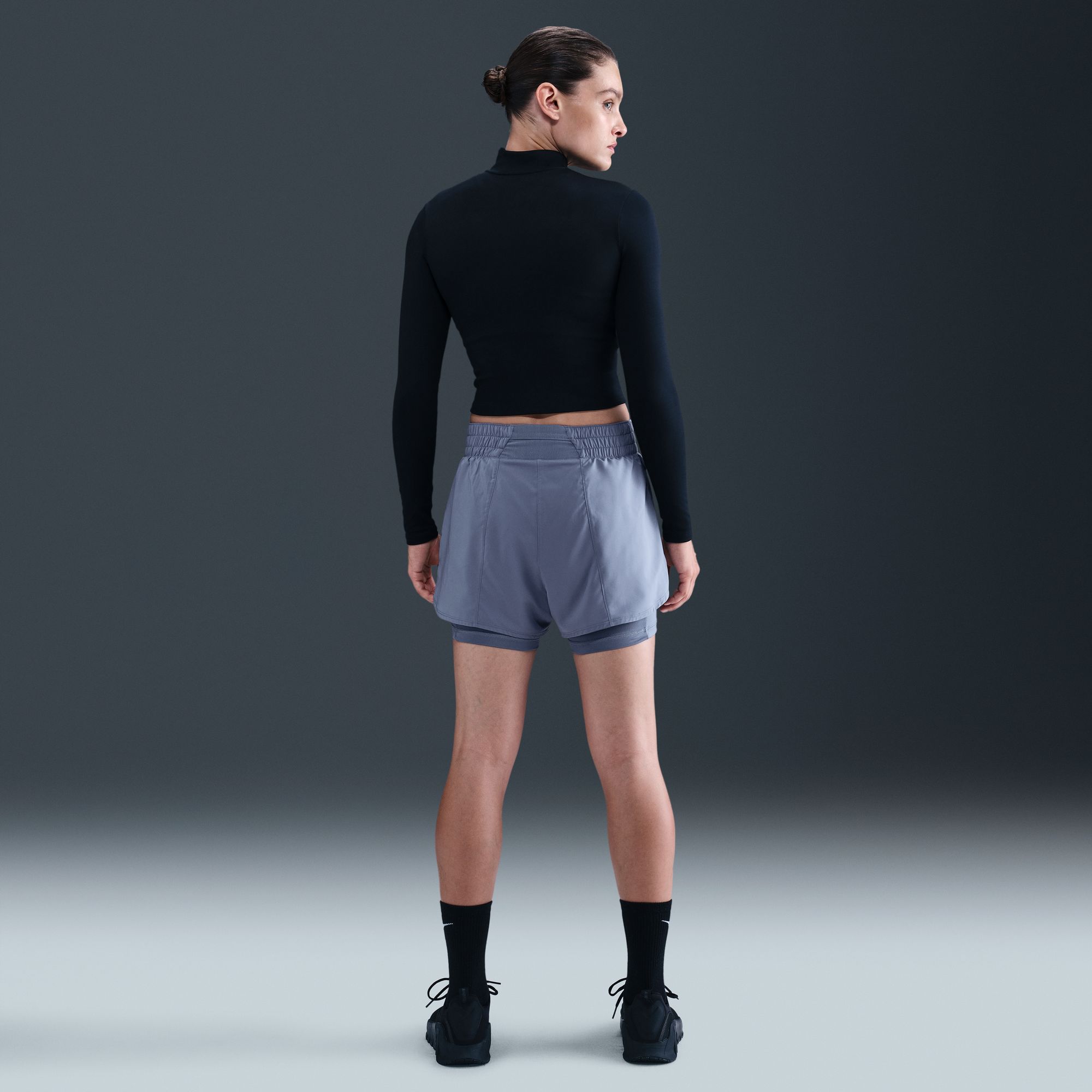 Nike Women's One Dri-FIT High-Waisted 3" 2-in-1 Shorts product image