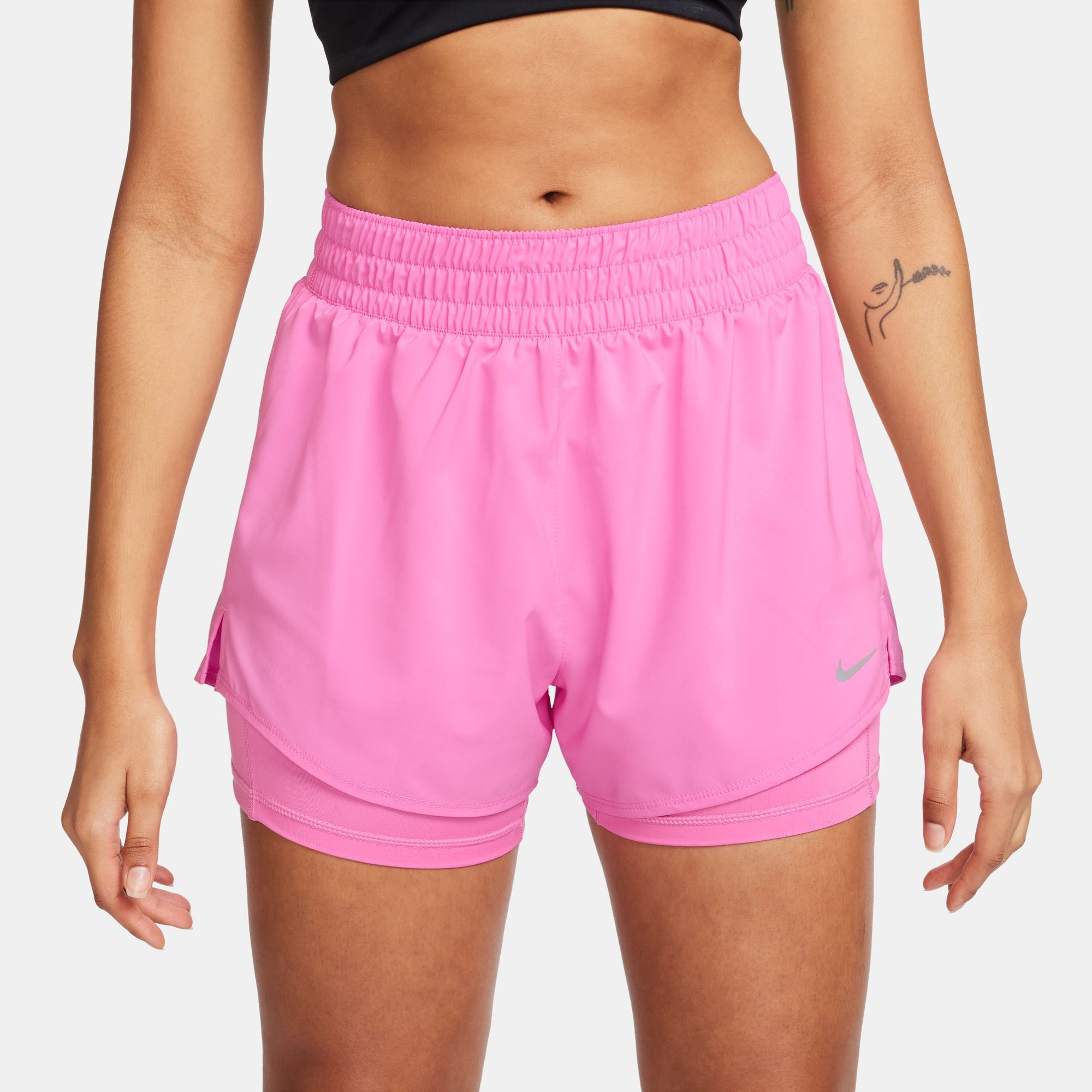 Nike Women's One Dri-FIT High-Waisted 3" 2-in-1 Shorts product image