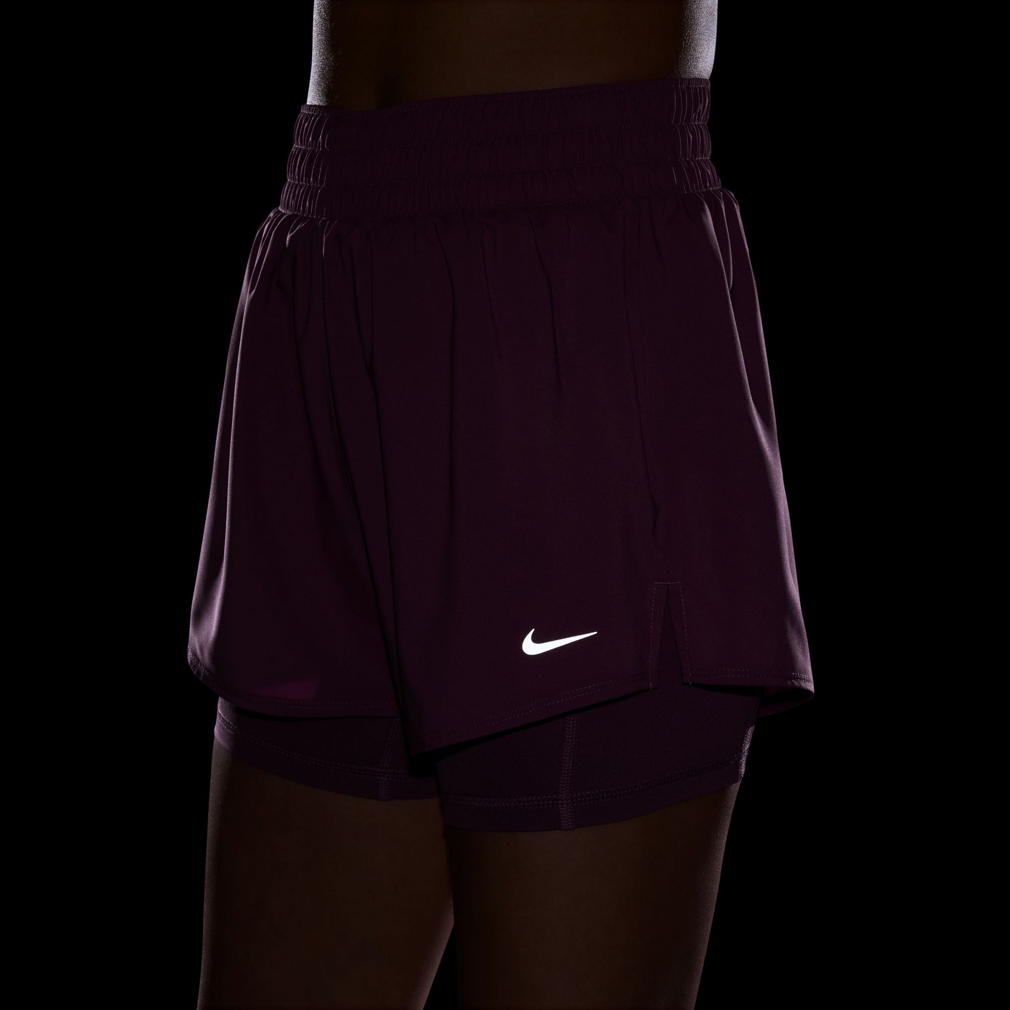 Nike Women's One Dri-FIT High-Waisted 3" 2-in-1 Shorts product image