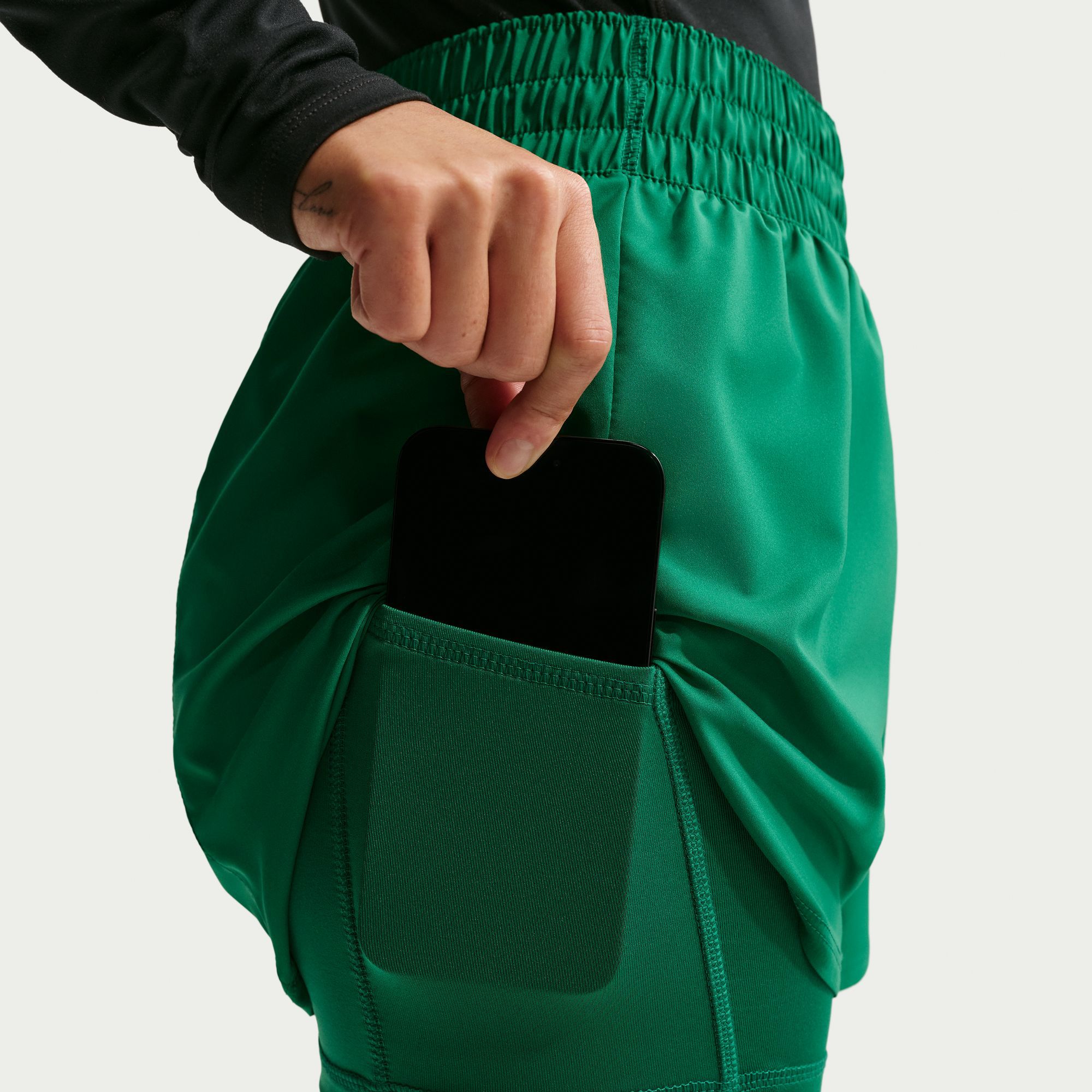 Nike Women's One Dri-FIT High-Waisted 3" 2-in-1 Shorts product image