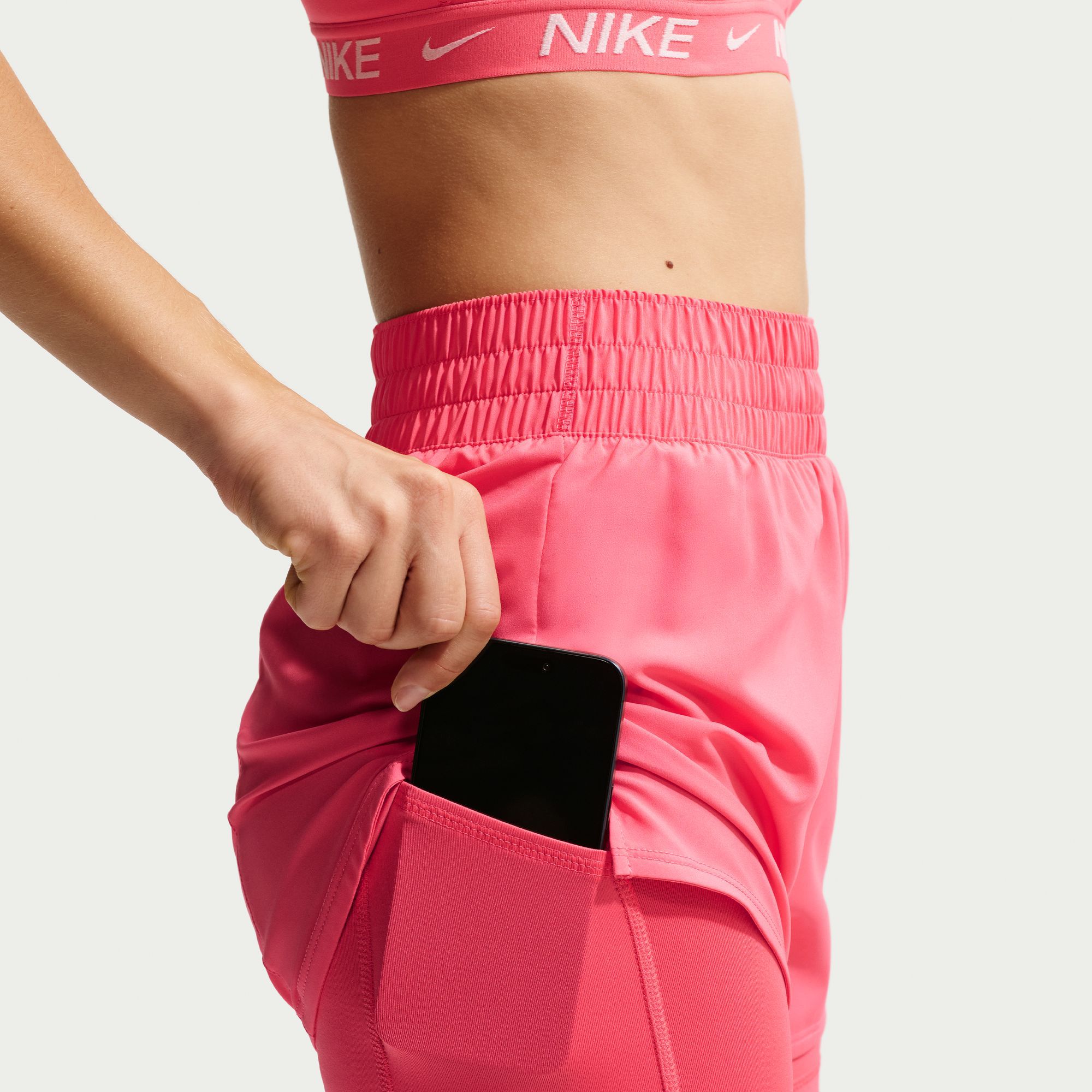 Nike Women's One Dri-FIT High-Waisted 3" 2-in-1 Shorts product image