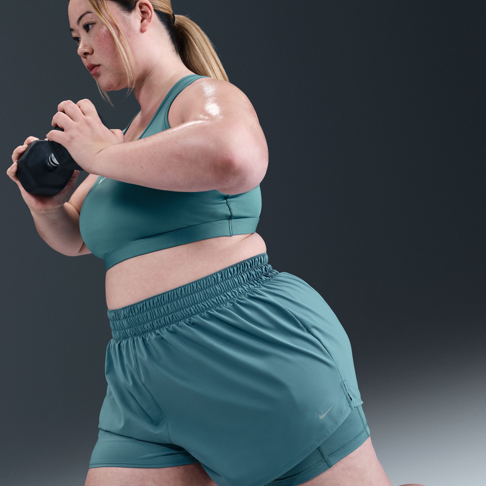 Nike Women's One Dri-FIT High-Waisted 3" 2-in-1 Shorts product image