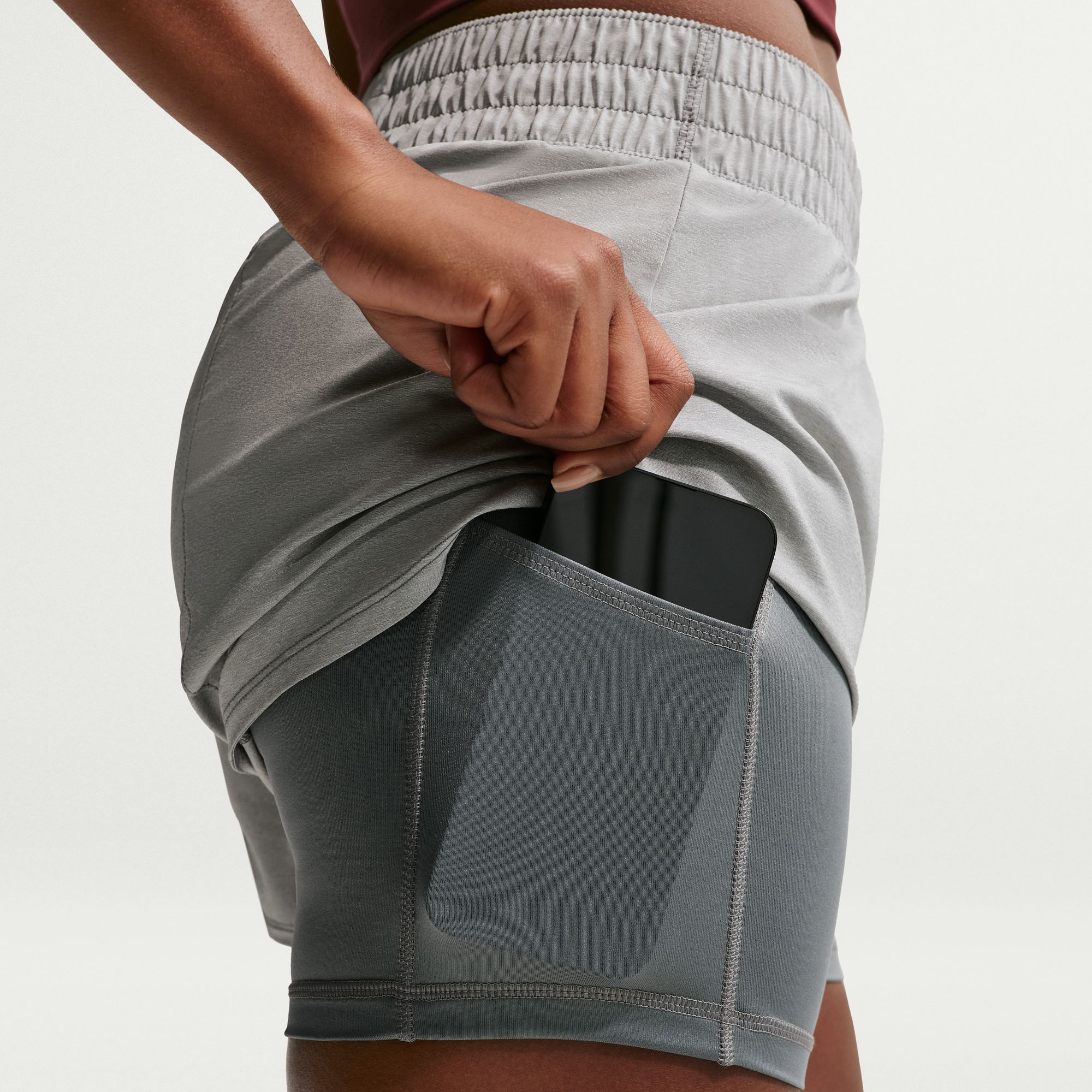 Nike Women's One Dri-FIT High-Waisted 3" 2-in-1 Shorts product image