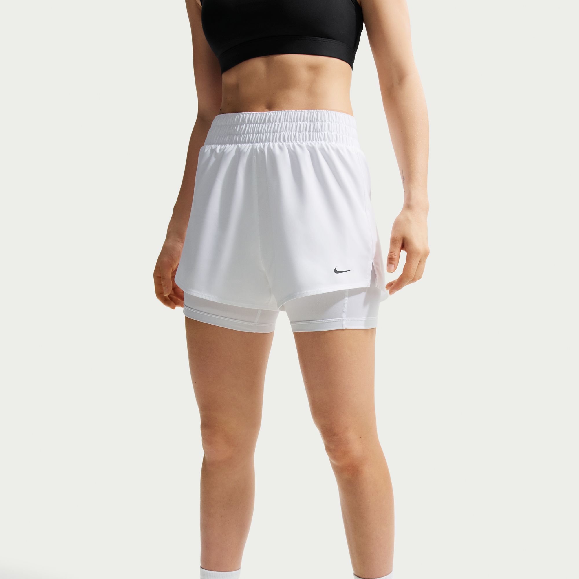 Nike Women's One Dri-FIT High-Waisted 3" 2-in-1 Shorts product image