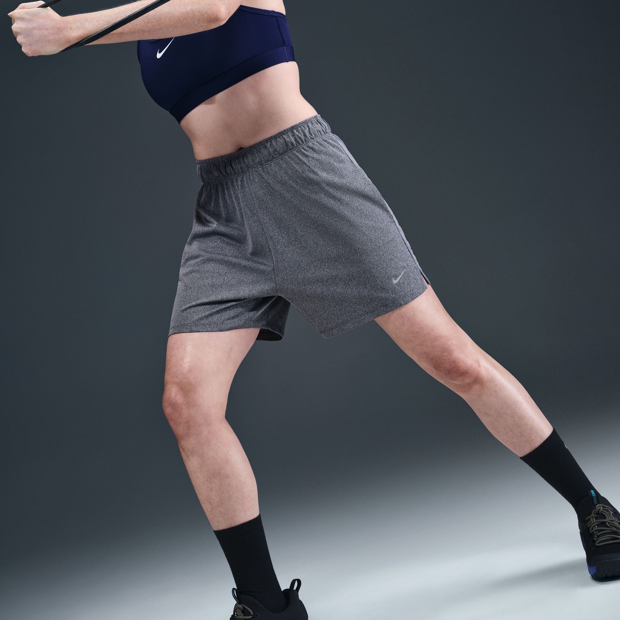 Nike Women's Attack Dri-FIT Fitness Mid-Rise 5" Unlined Shorts product image