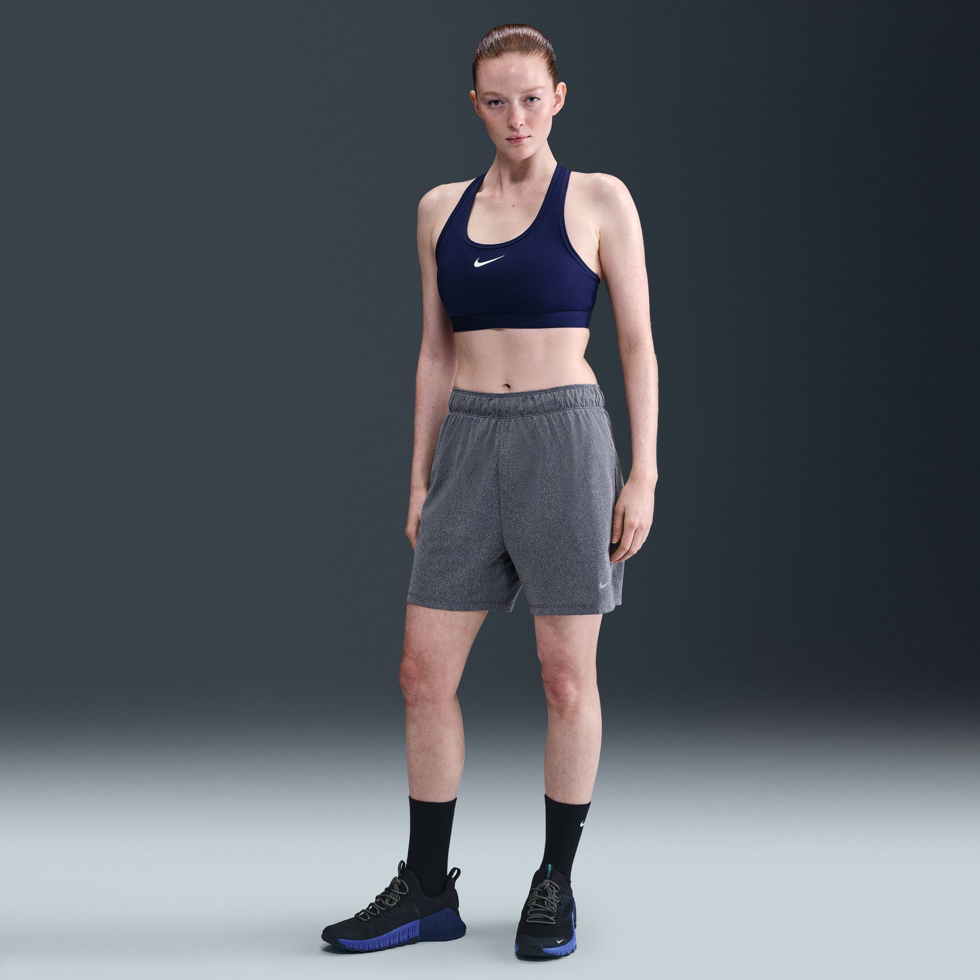 Nike Women's Attack Dri-FIT Fitness Mid-Rise 5" Unlined Shorts product image
